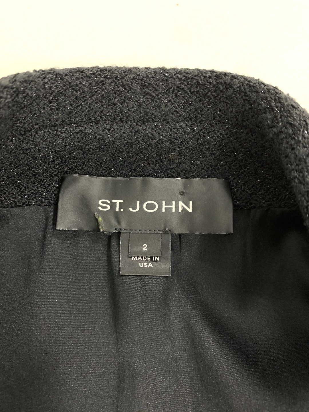 정품 센존 ST.JOHN 자켓 블랙