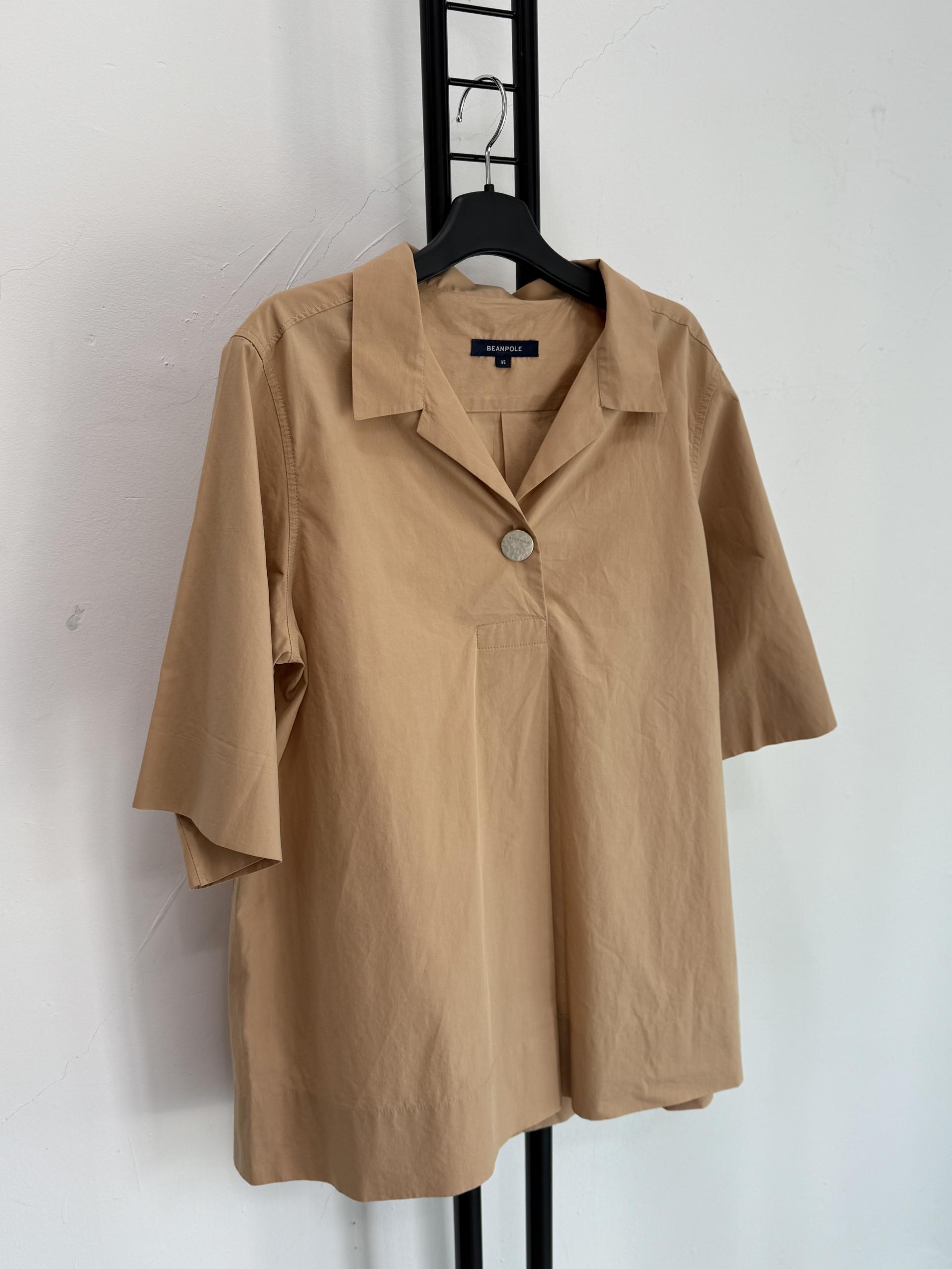 정품 빈폴 BEANPOLE 베이지 블라우스