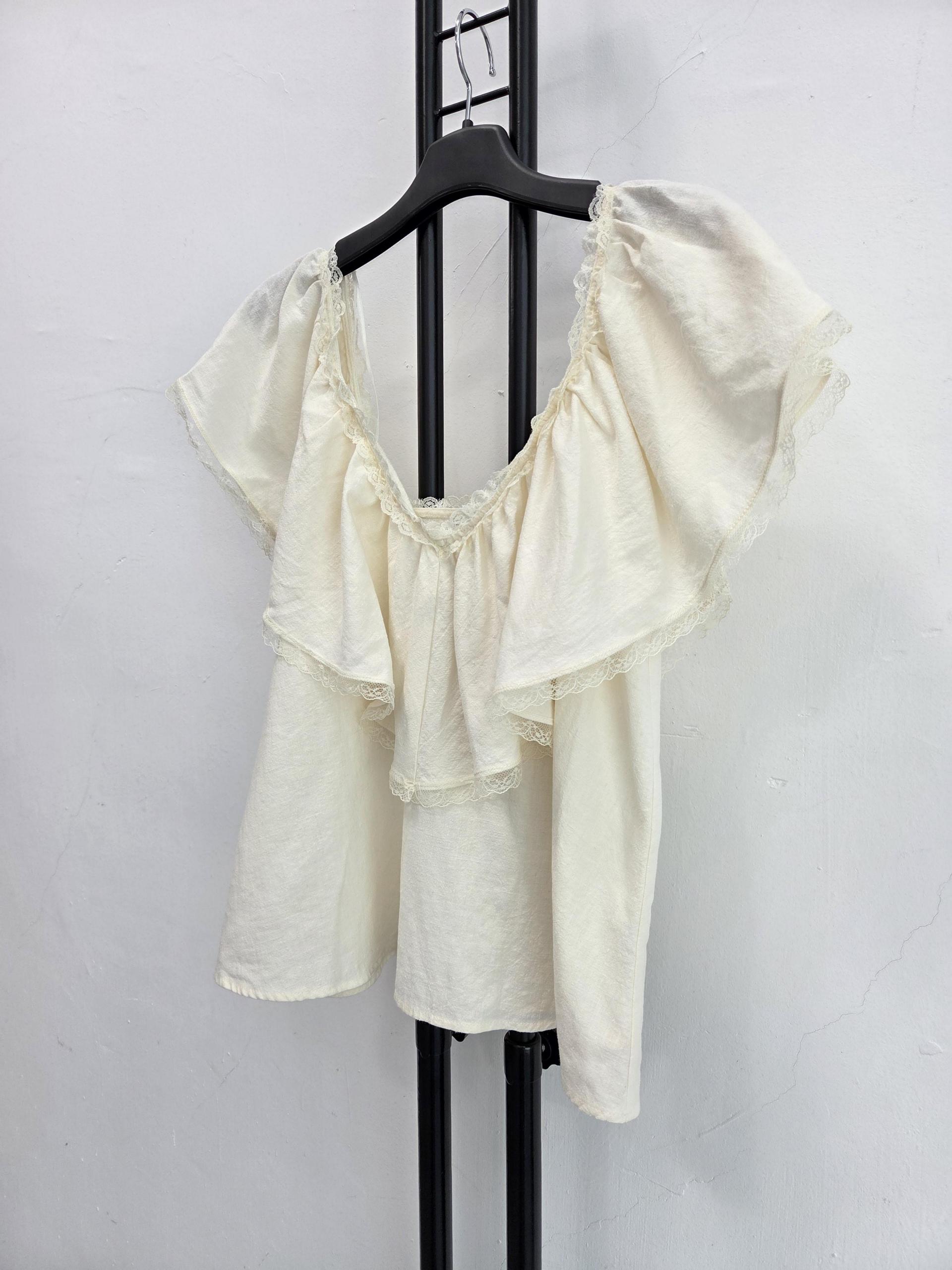 정춤 자라 ZARA 화이트 레이스 블라우스