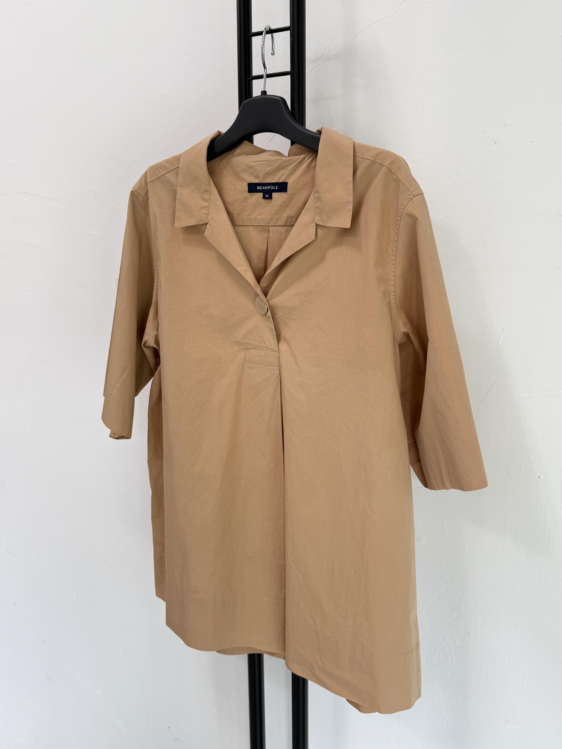 정품 빈폴 BEANPOLE 베이지 블라우스