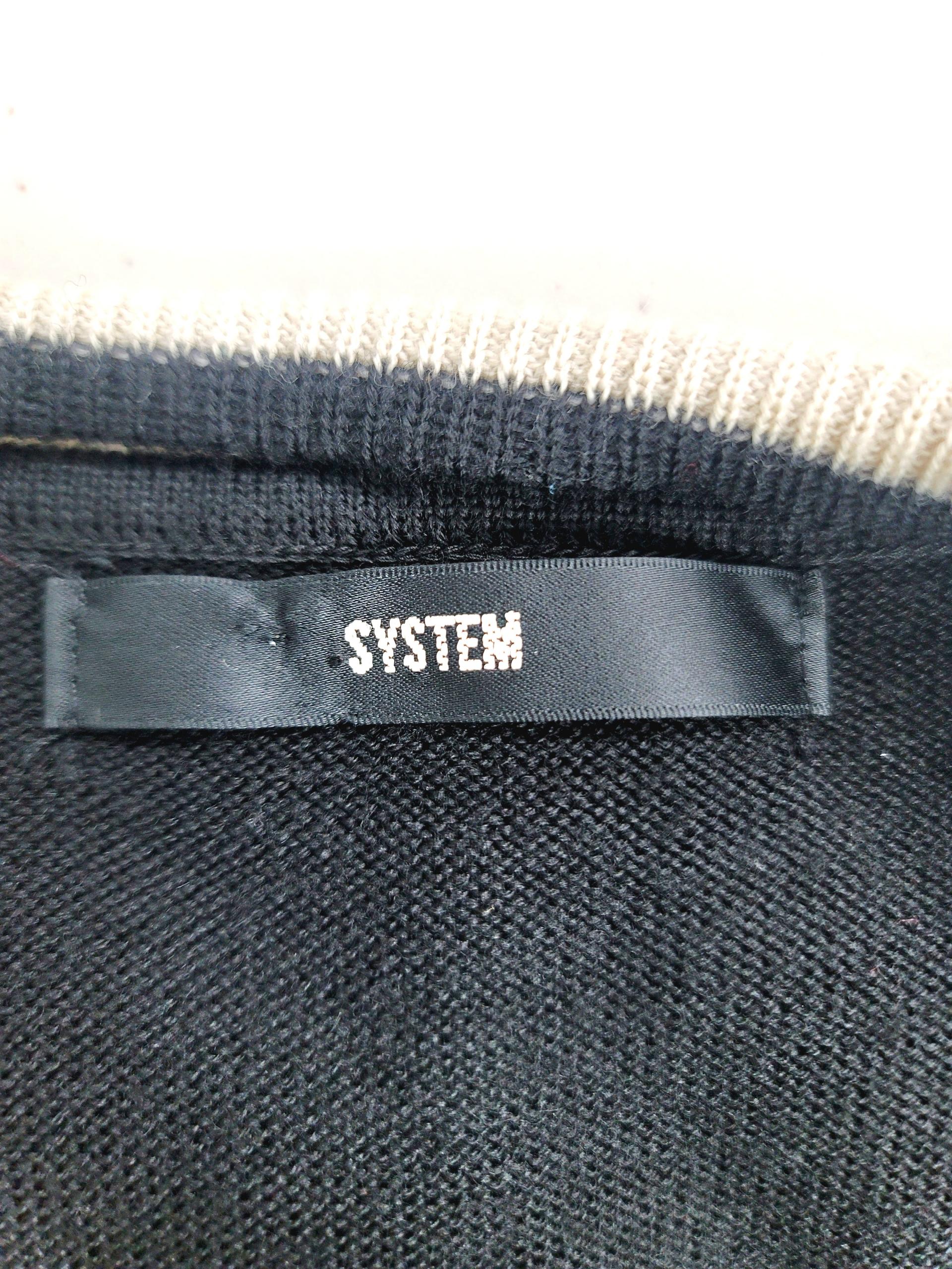 정품 시스템 SYSTEM 볼레로 가디건 프릴 장식 블랙