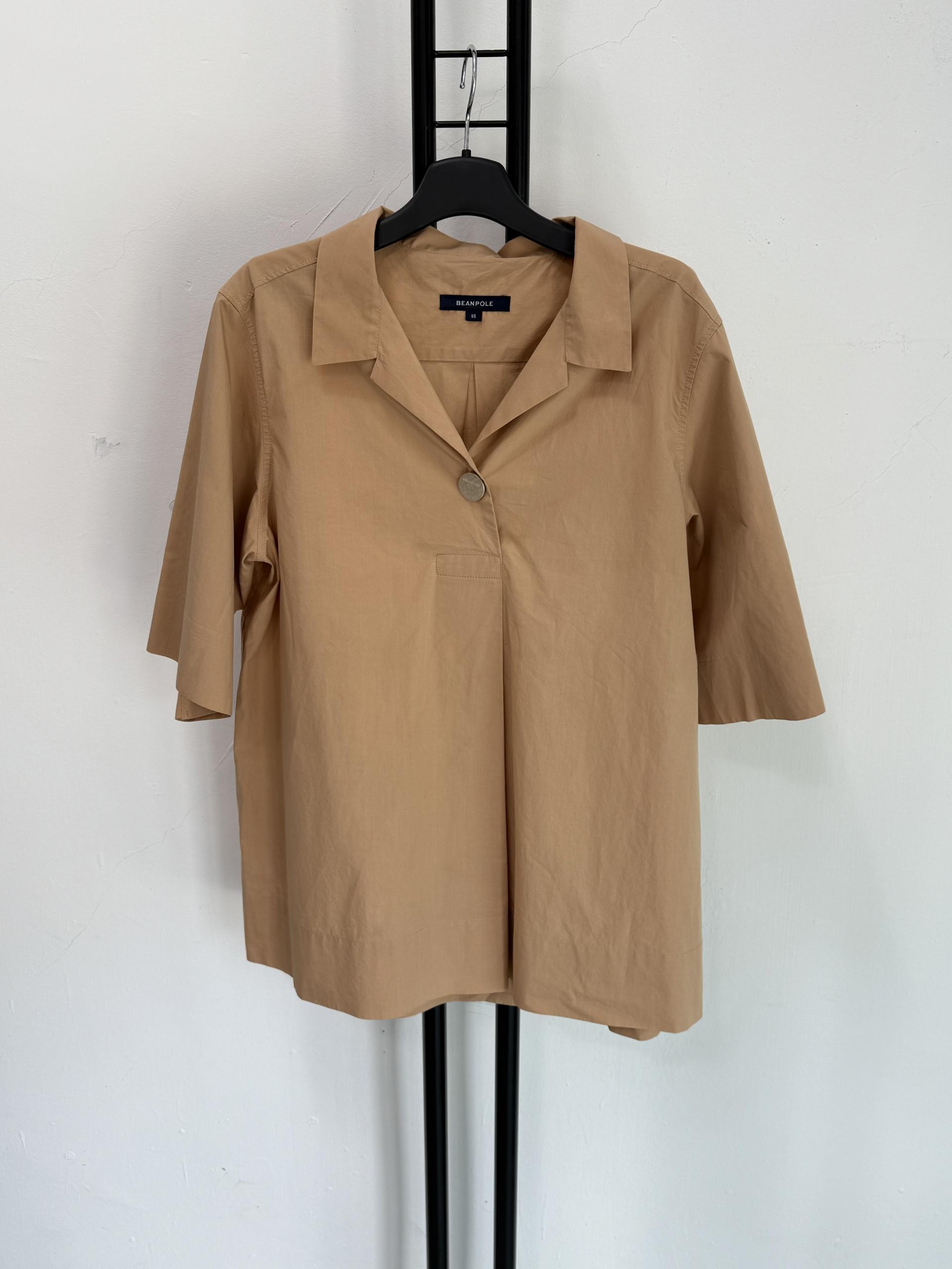 정품 빈폴 BEANPOLE 베이지 블라우스