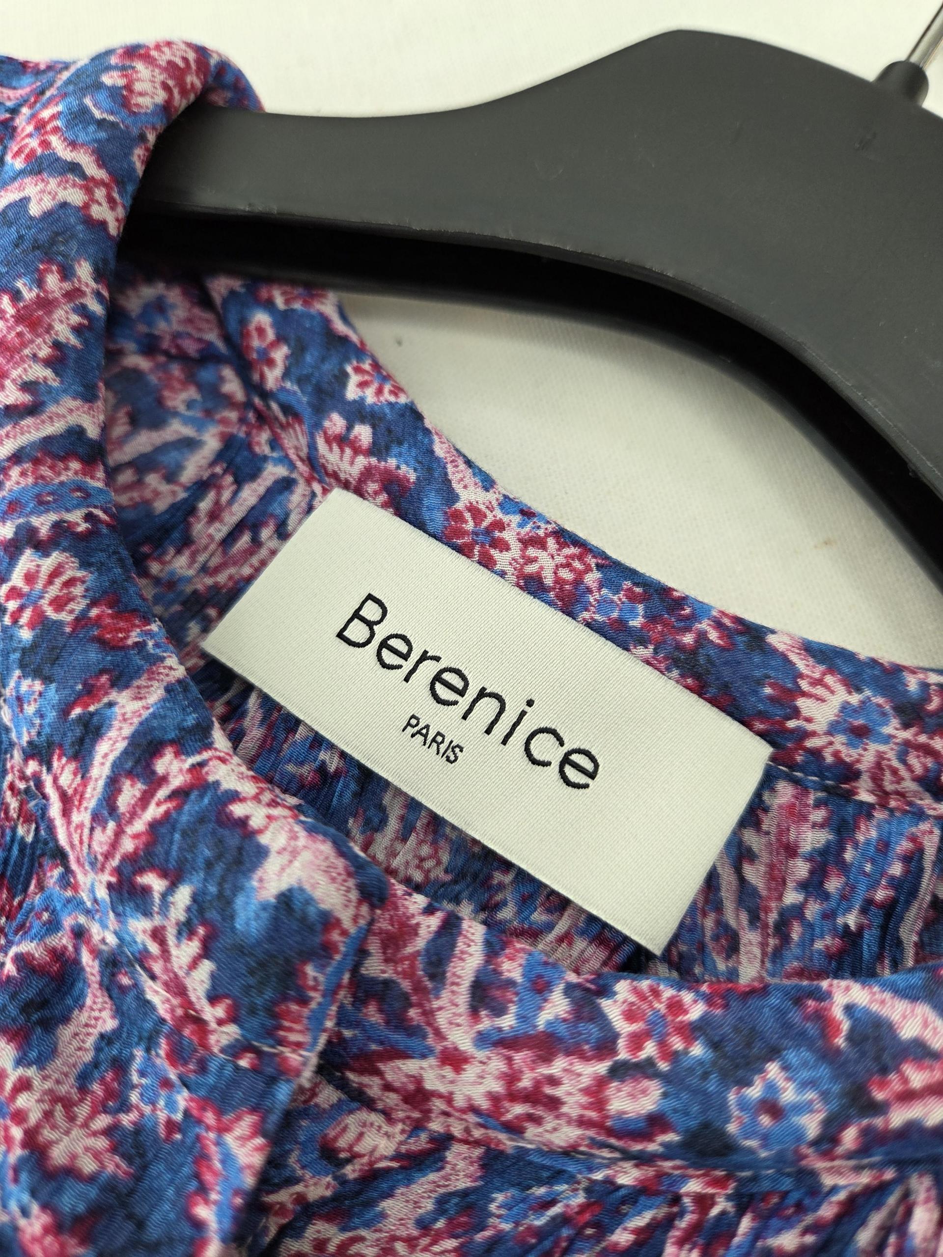 정품 베르니스 Berenice 레이온 패턴 블라우스