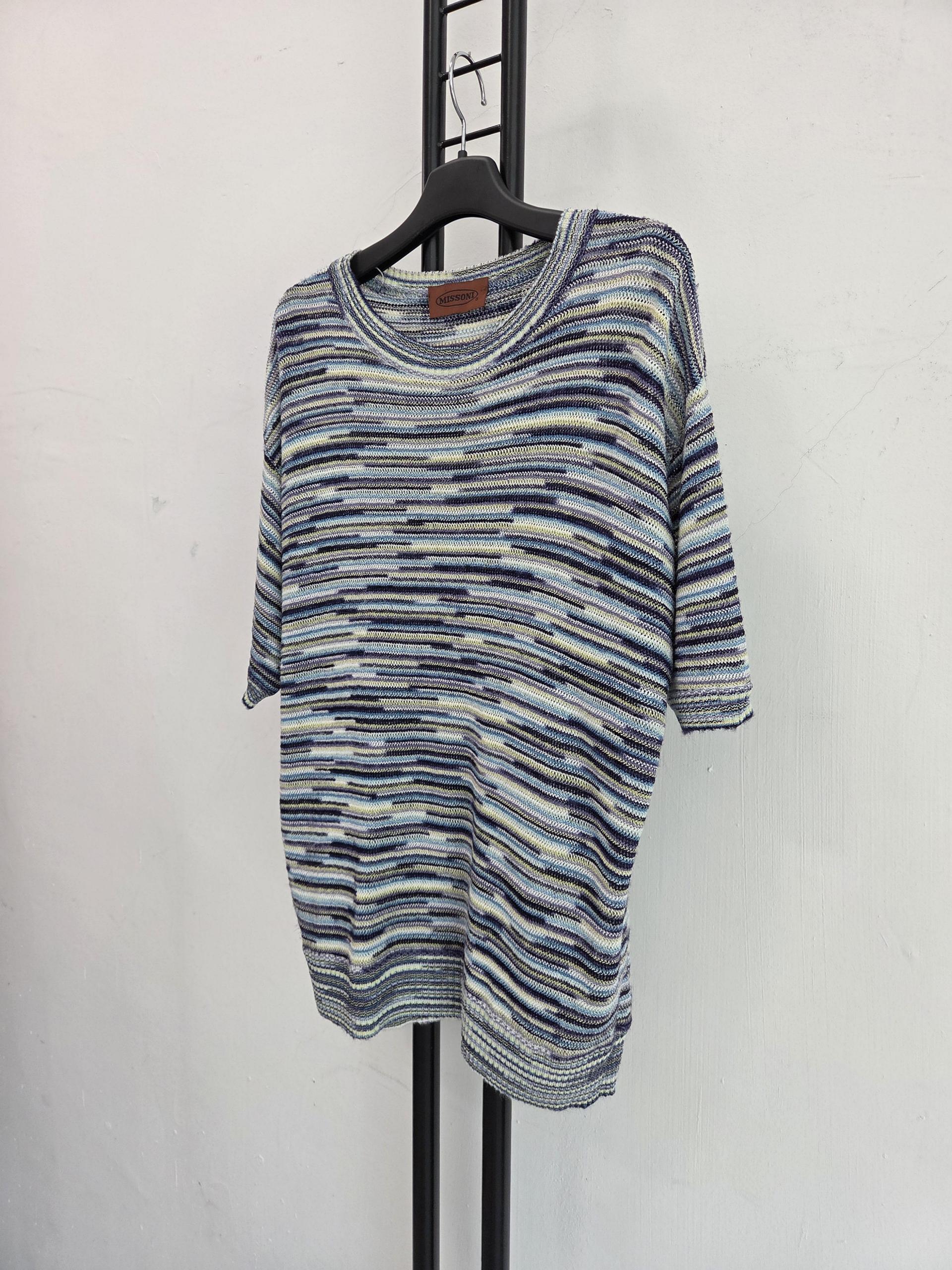 정푼 미쏘니 MISSONI 스트라이프 니트