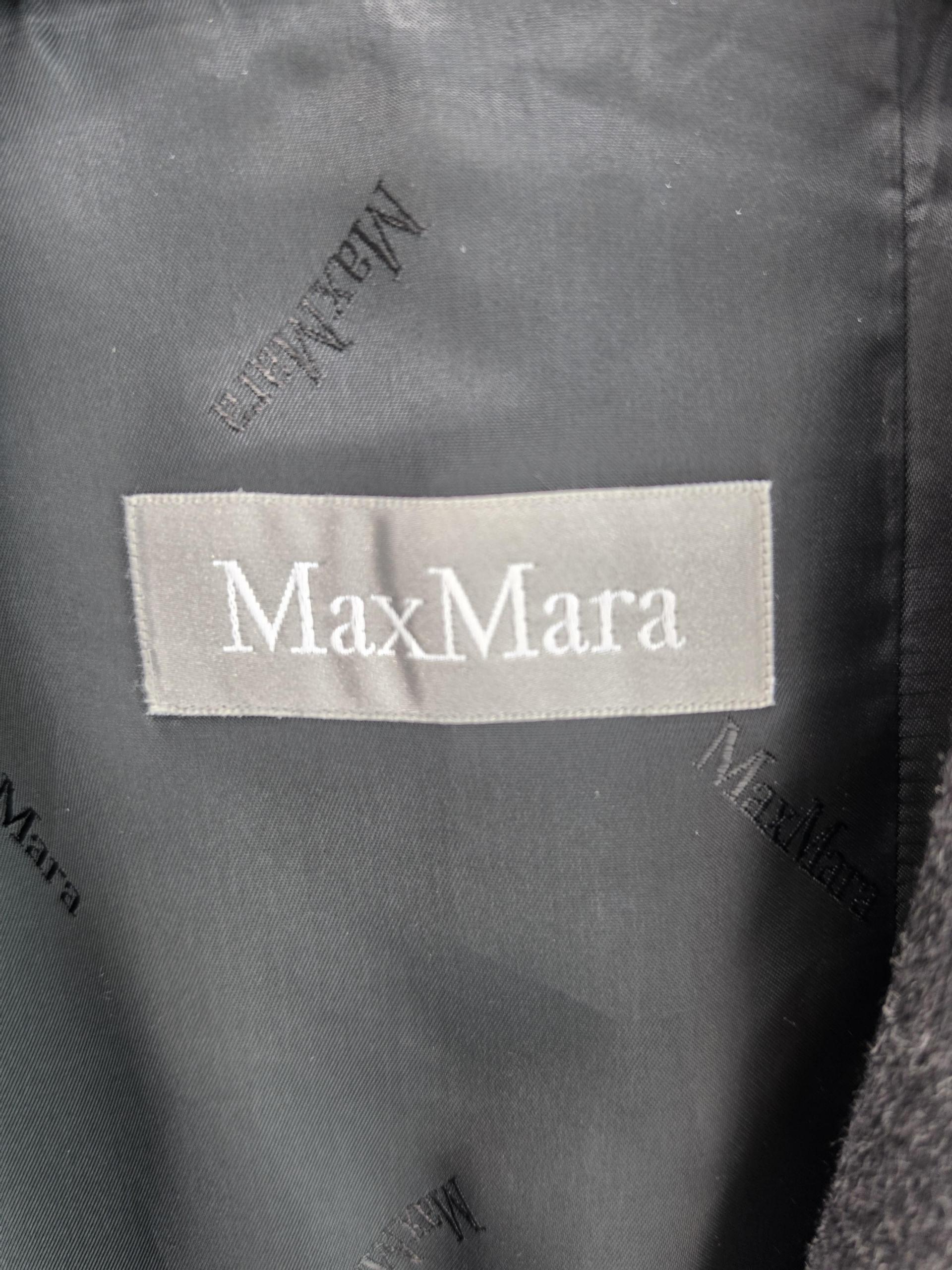 정품 막스마라 MaxMara 코트 여성용 챠콜 그레이