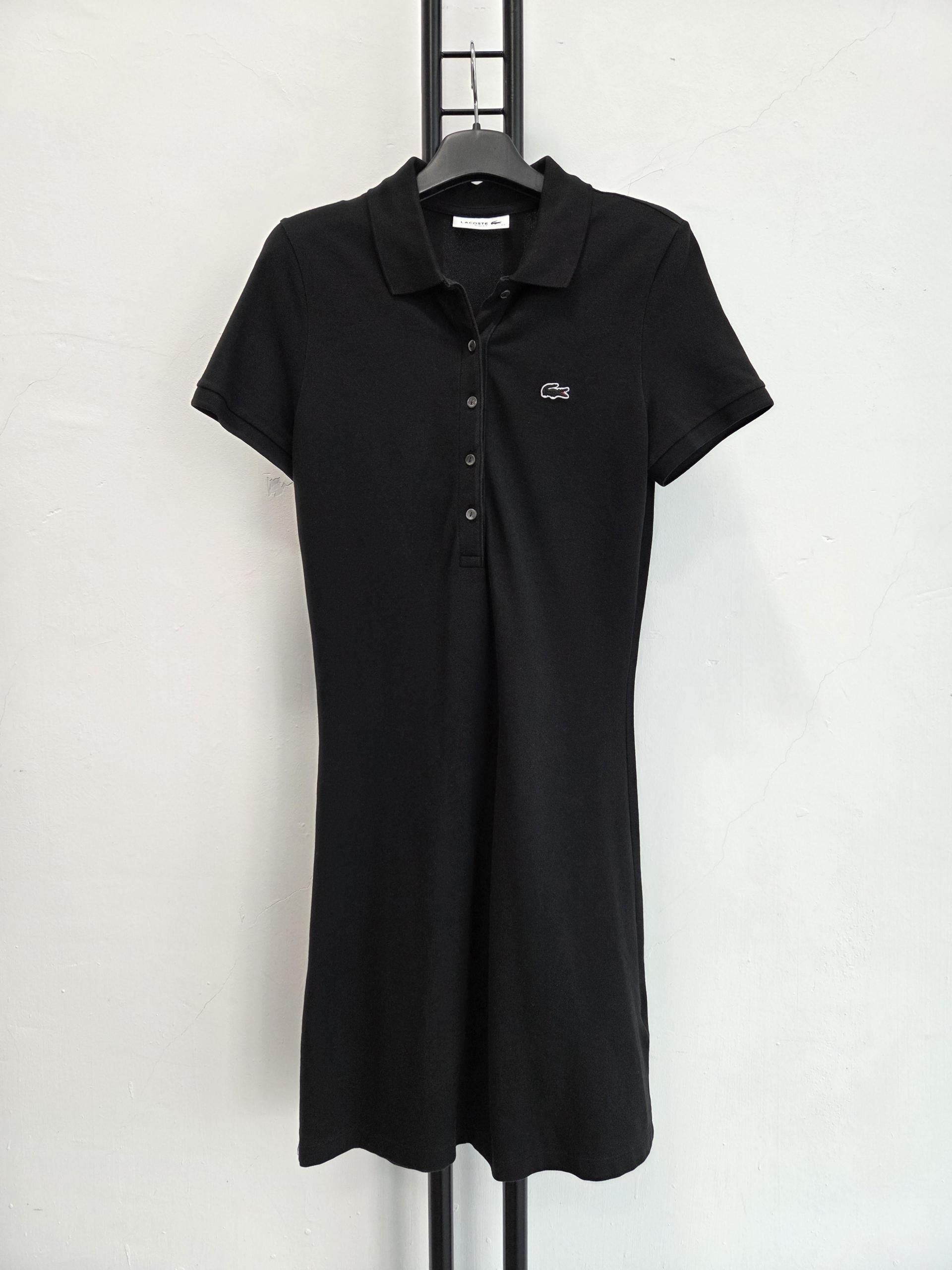 정품 라코스테 LACOSTE 블랙 원피스