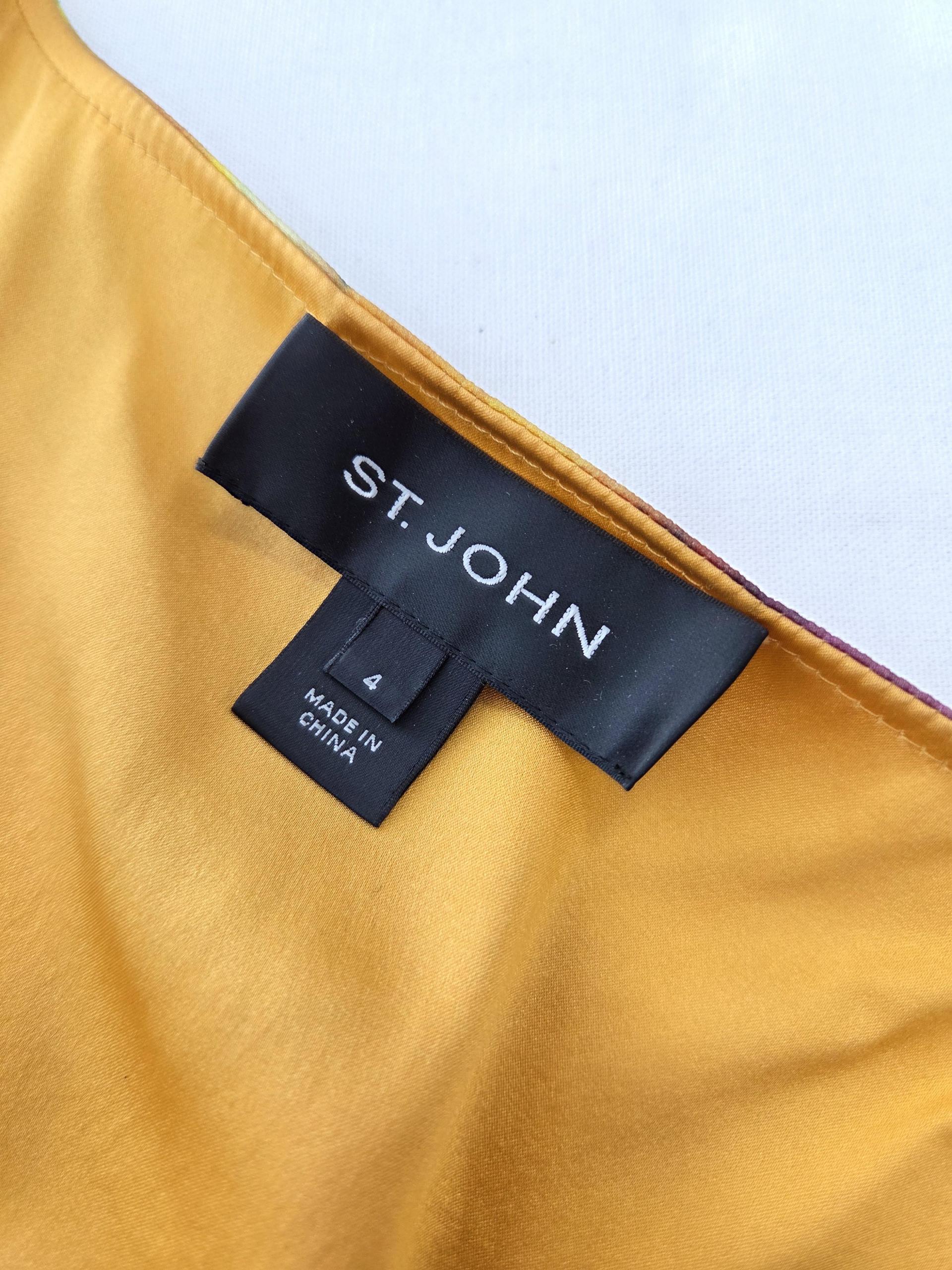 신세계정품)) 센존 ST.JOHN 플라워 셔링 실크 블라우스