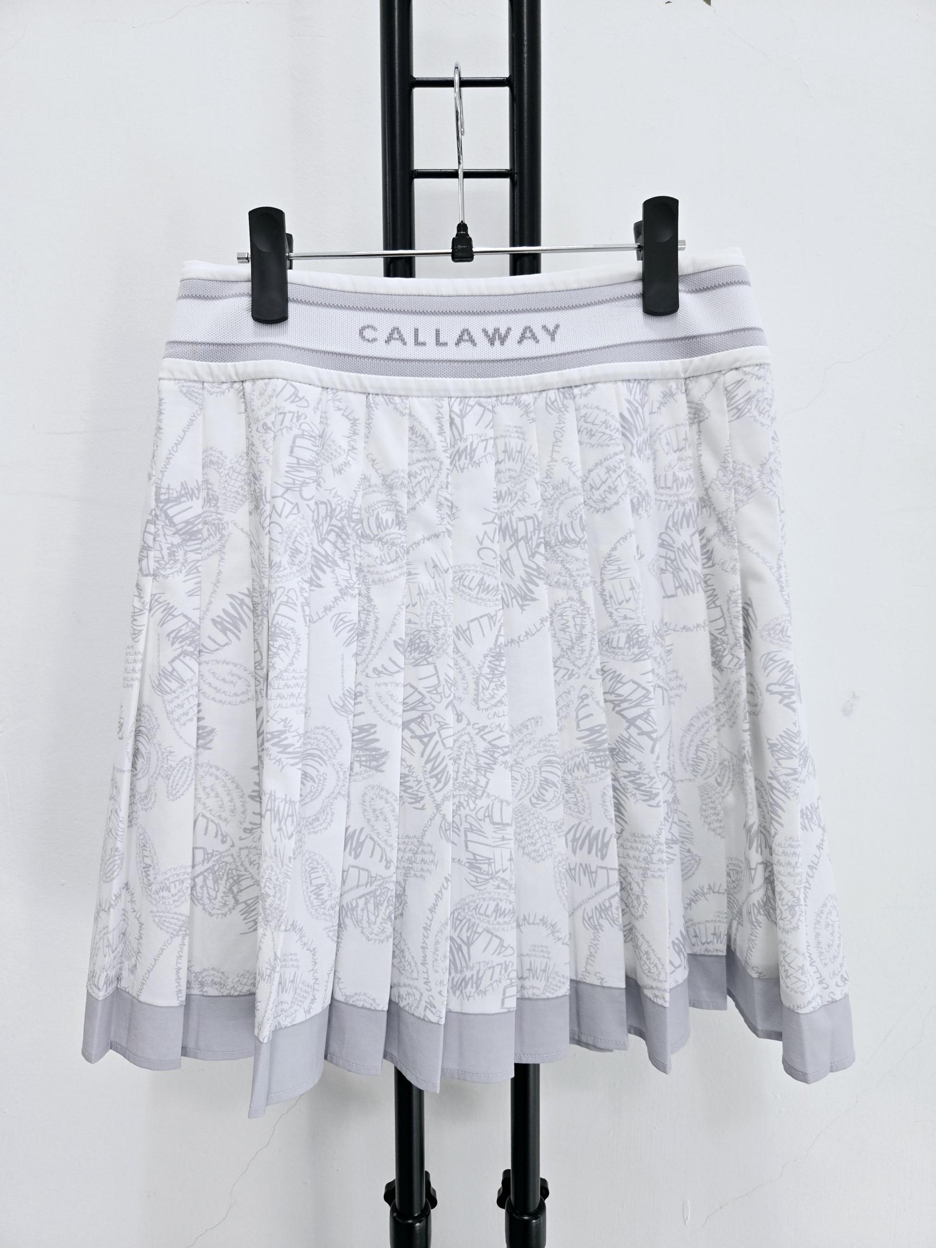 정품 캘러웨이 CALLAWAY 패턴 플리츠 스커트 바지
