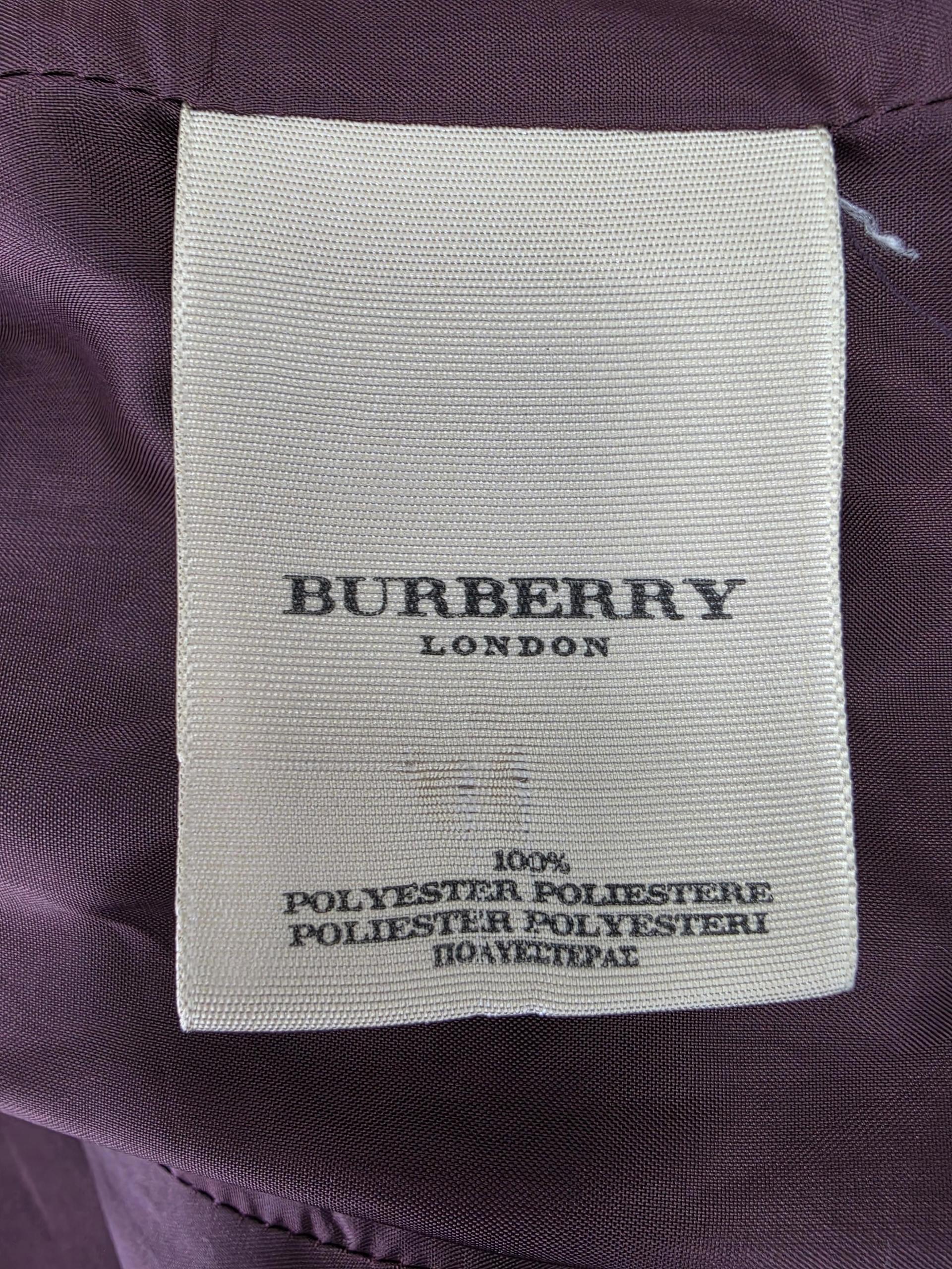 정품 버버리 BURBERRY 여성 자켓 버건디