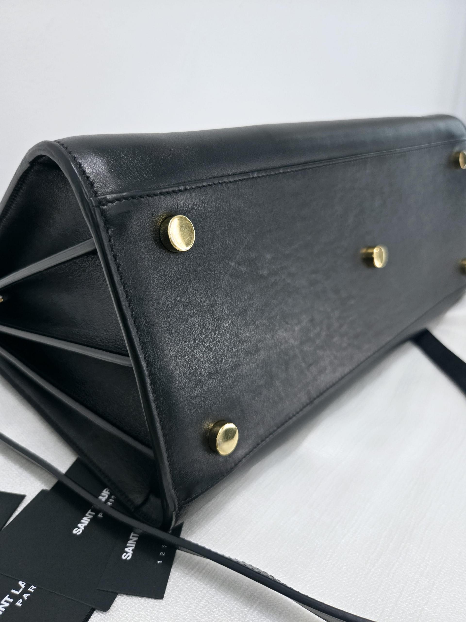 정품 생로랑 SAINT LAURENT 삭 드쥬르 블랙 토트백 숄더백