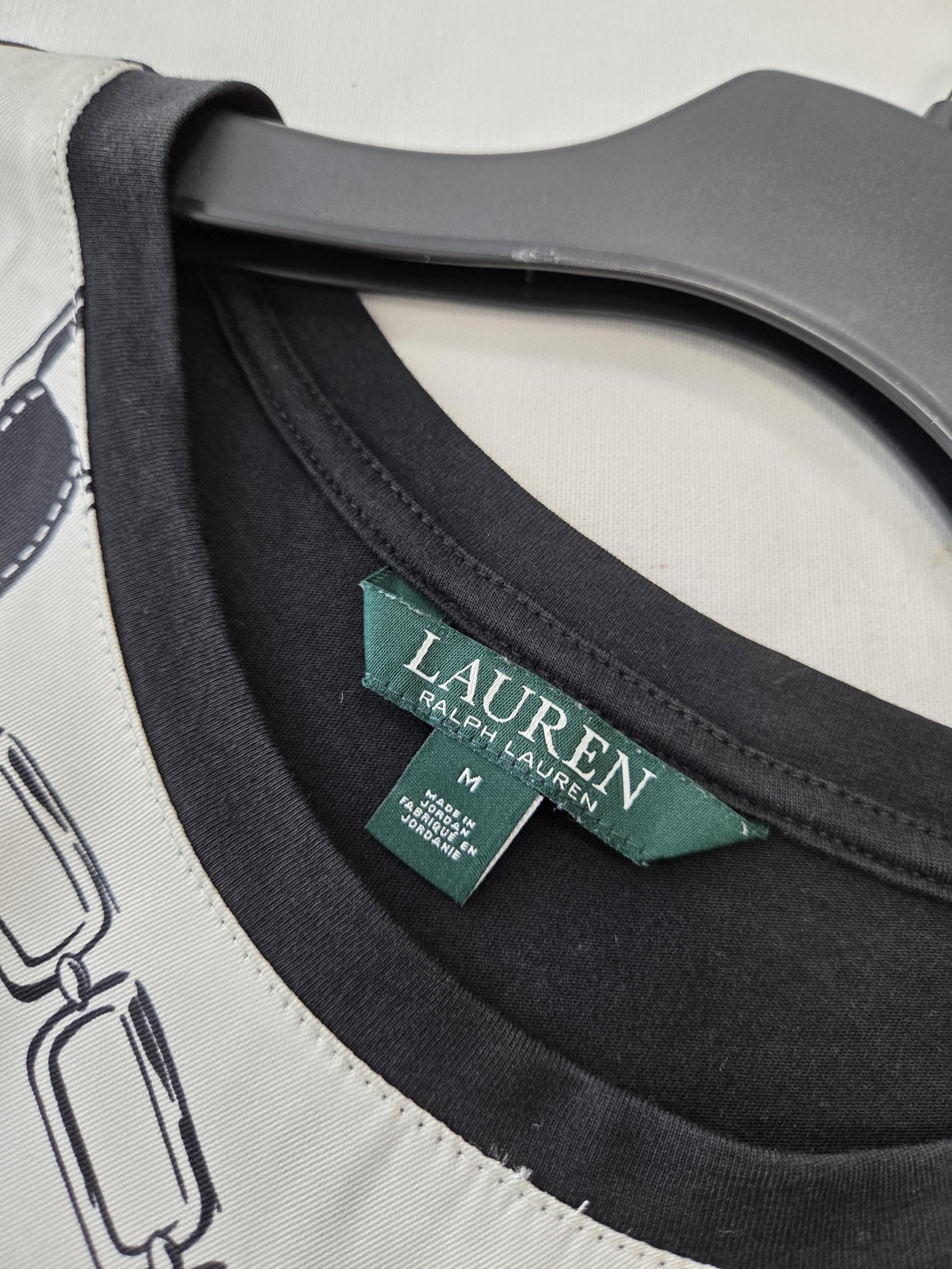 정품 로렌 랄프로렌 LAUREN 패턴 반팔 티셔츠