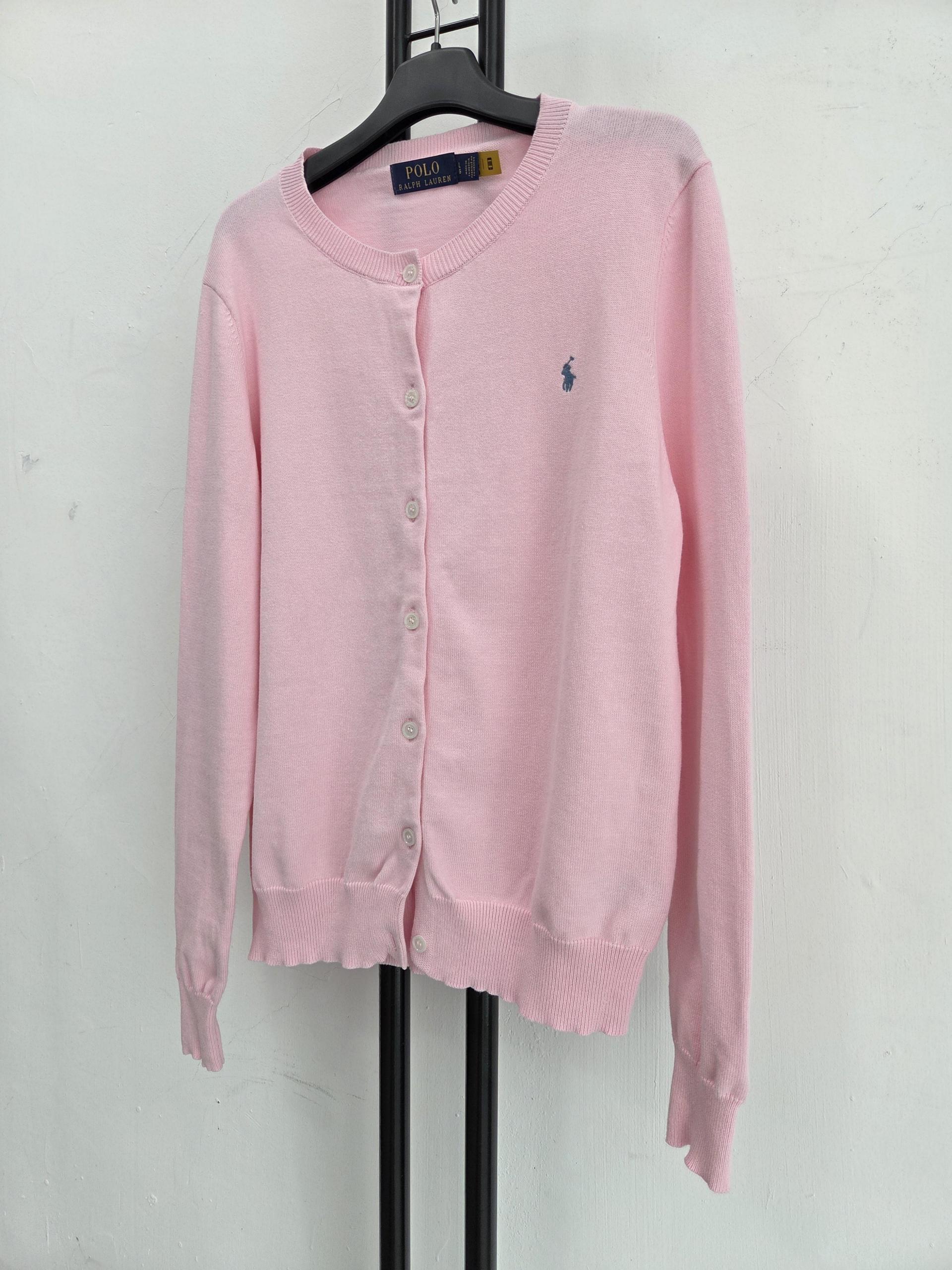 정품 폴로 랄프로렌 POLO RALPH LAUREN 핑크 가디건