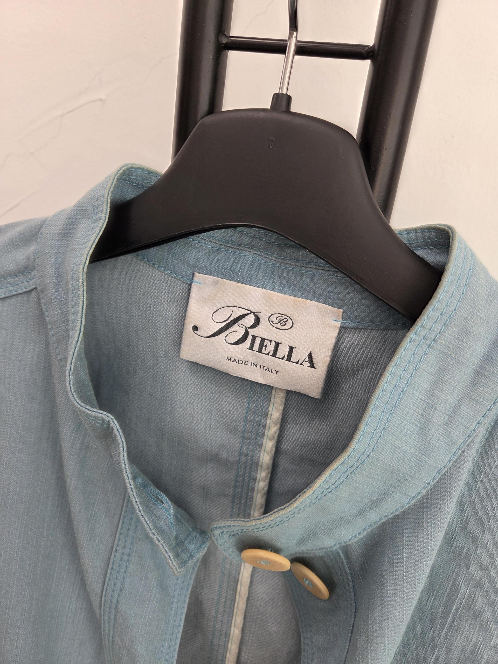 정품 비엘라 Biella 블루 자켓