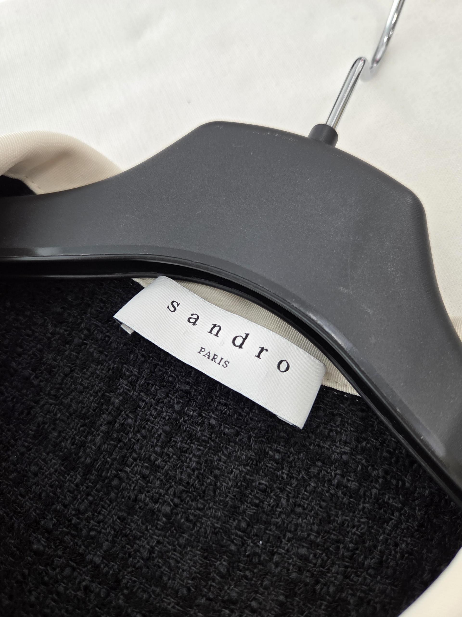 정품 산드로 Sandro 트위드 카라 원피스