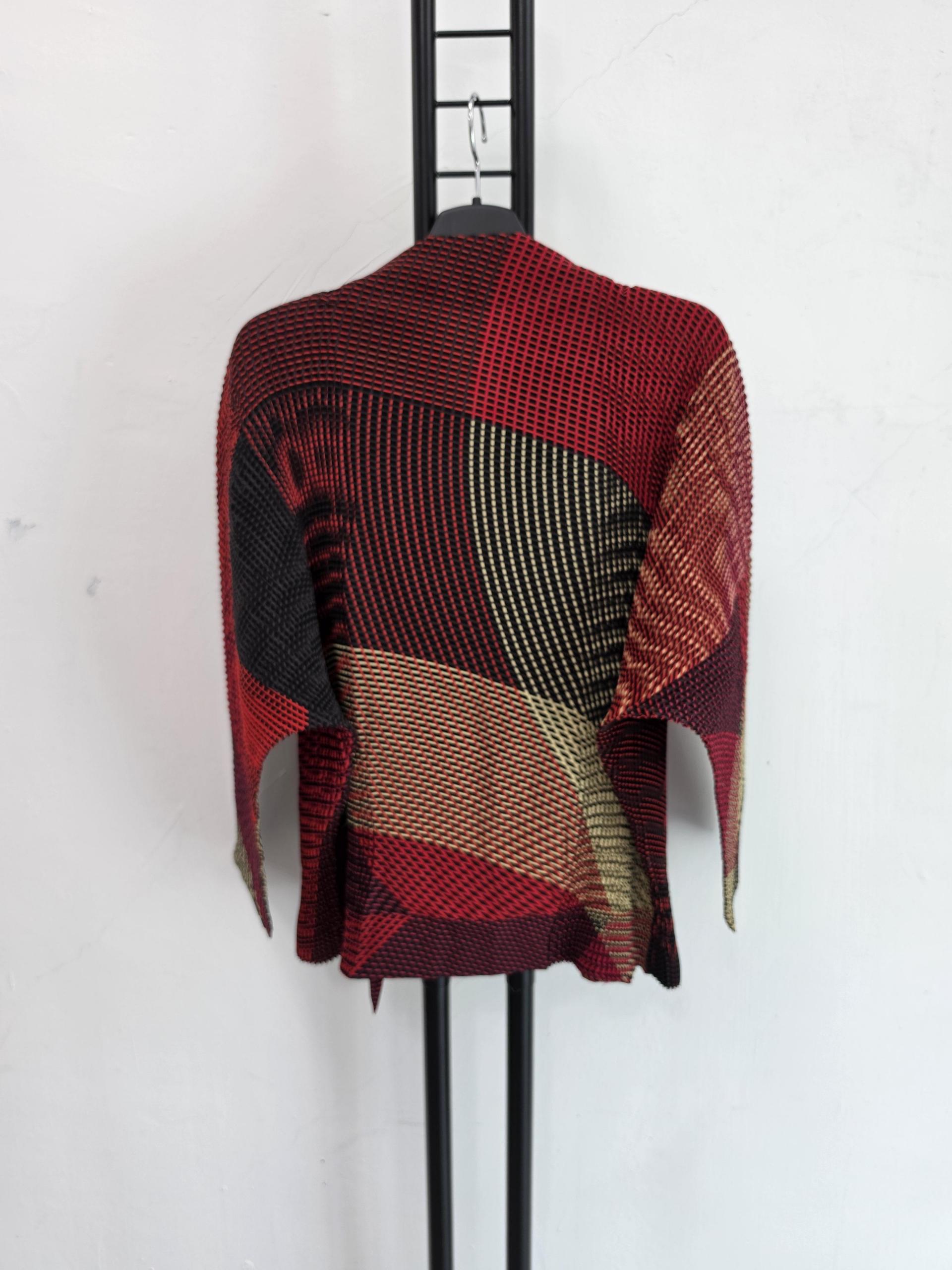 정품 이세이미야케 ISSEY MIYAKE 체크패턴 재킷가디건
