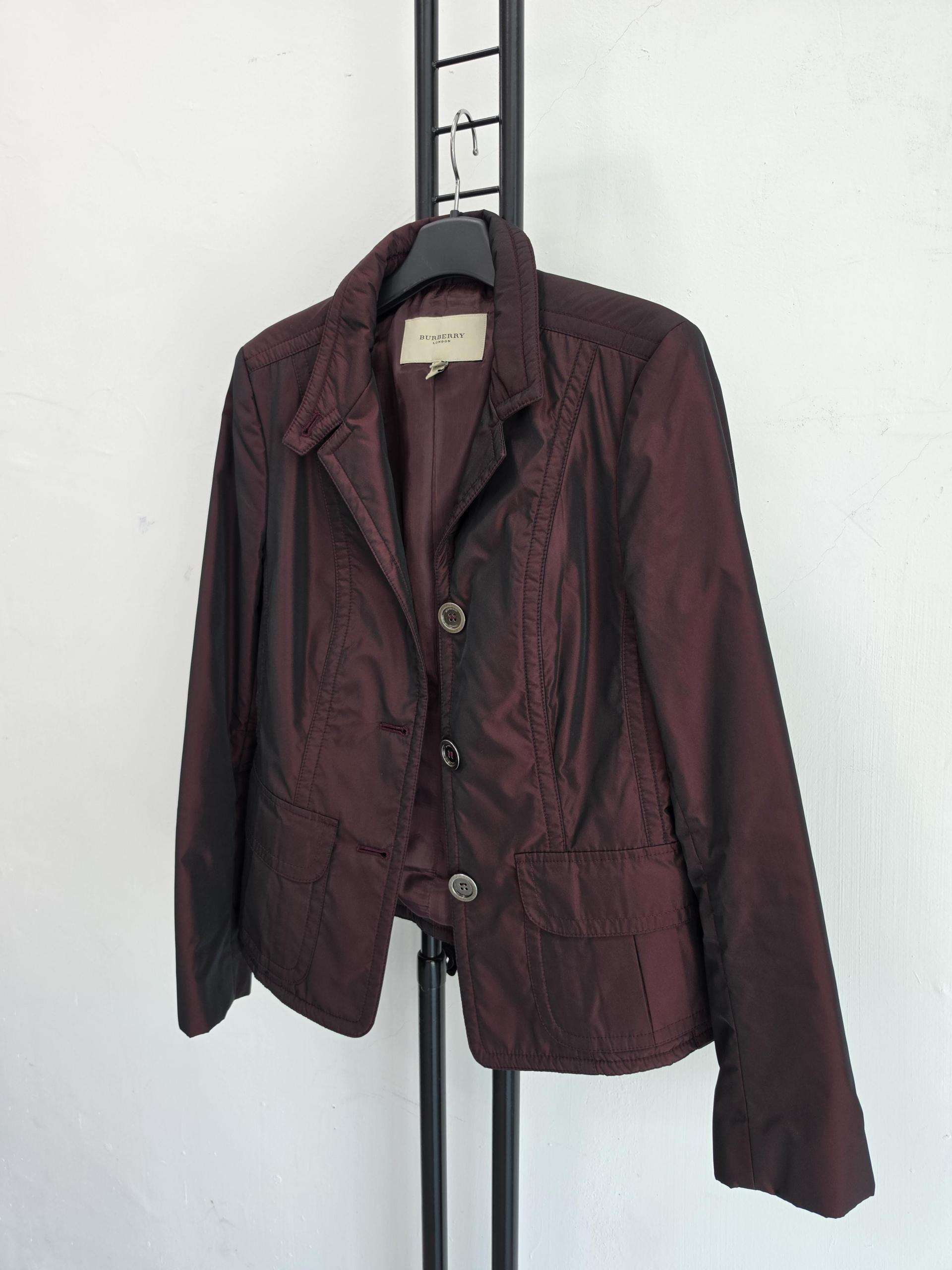 정품 버버리 BURBERRY 여성 자켓 버건디