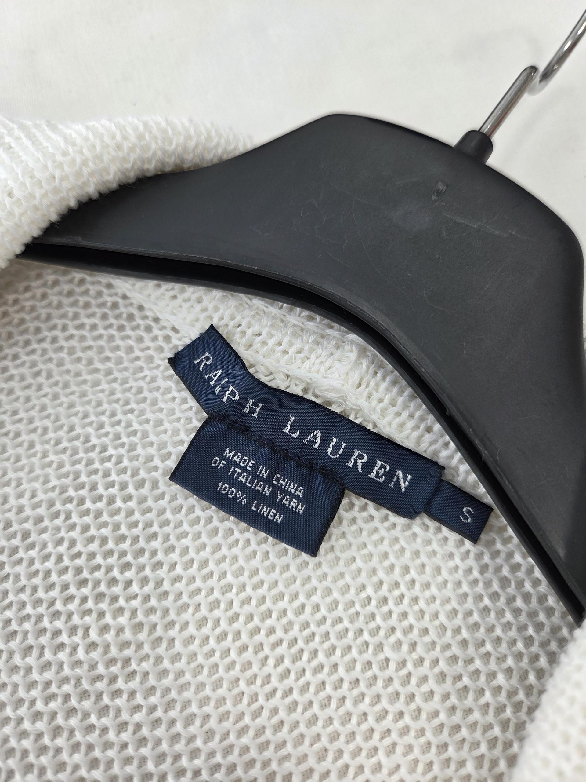 정품 폴로 랄프로렌 RALPH LAUREN 마100% 가디건 화이트