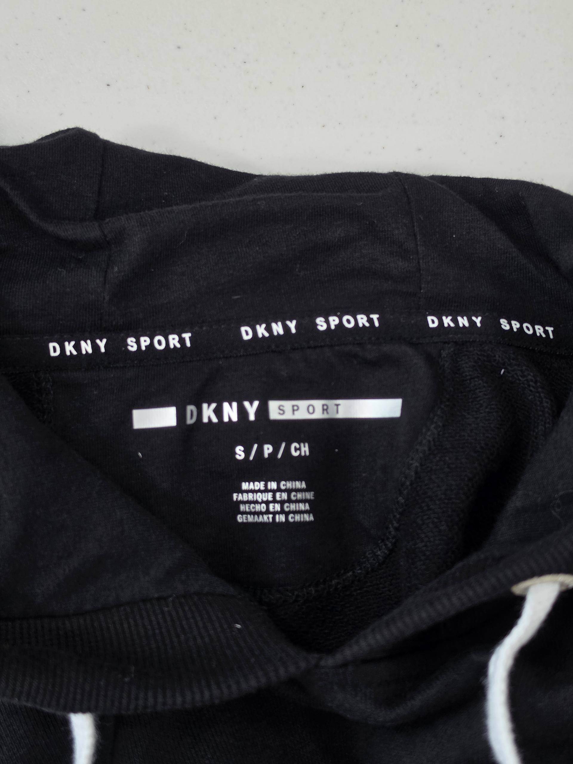 정품 DKNY 스포츠 반팔 후드티 블랙