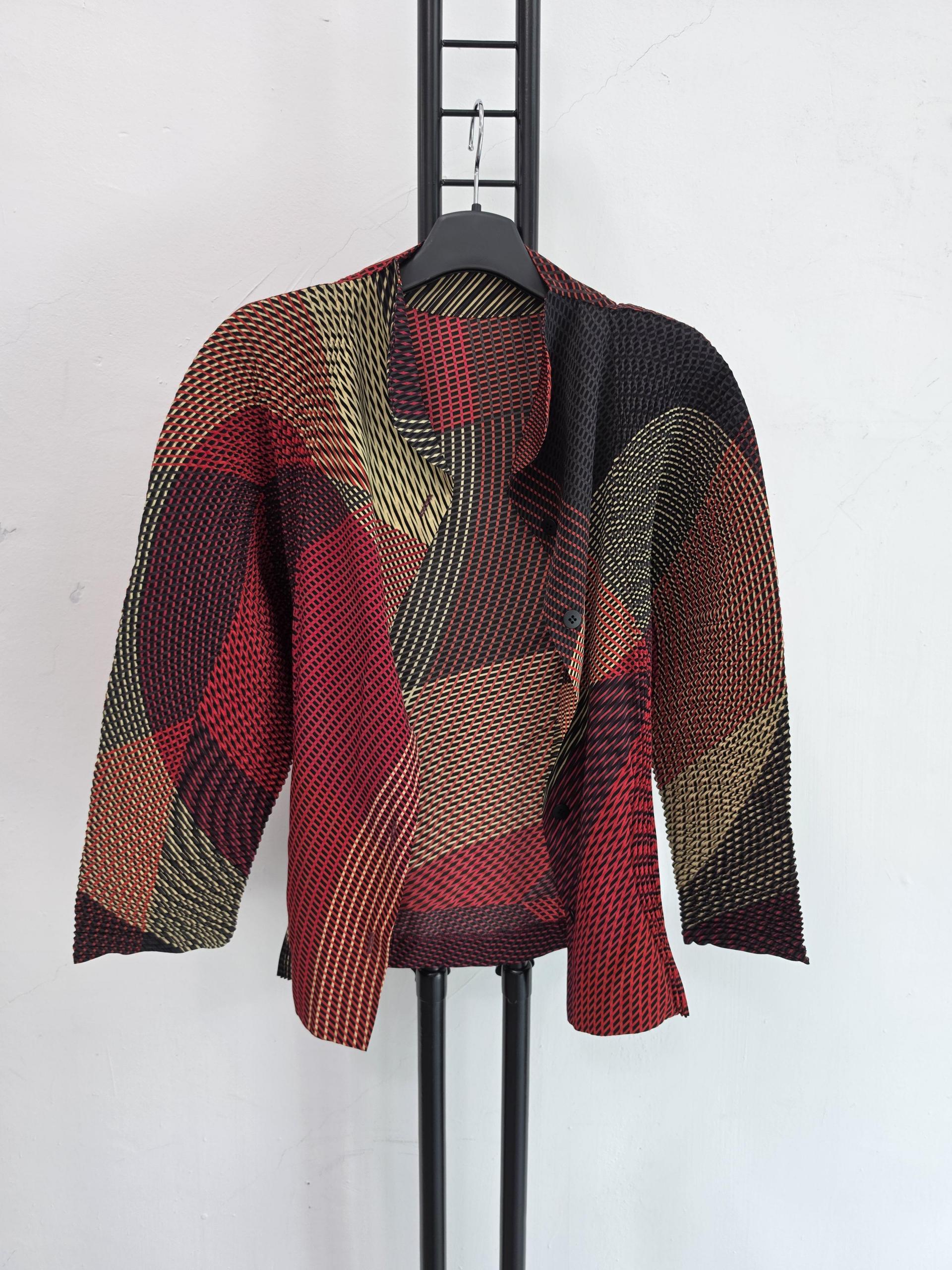 정품 이세이미야케 ISSEY MIYAKE 체크패턴 재킷가디건