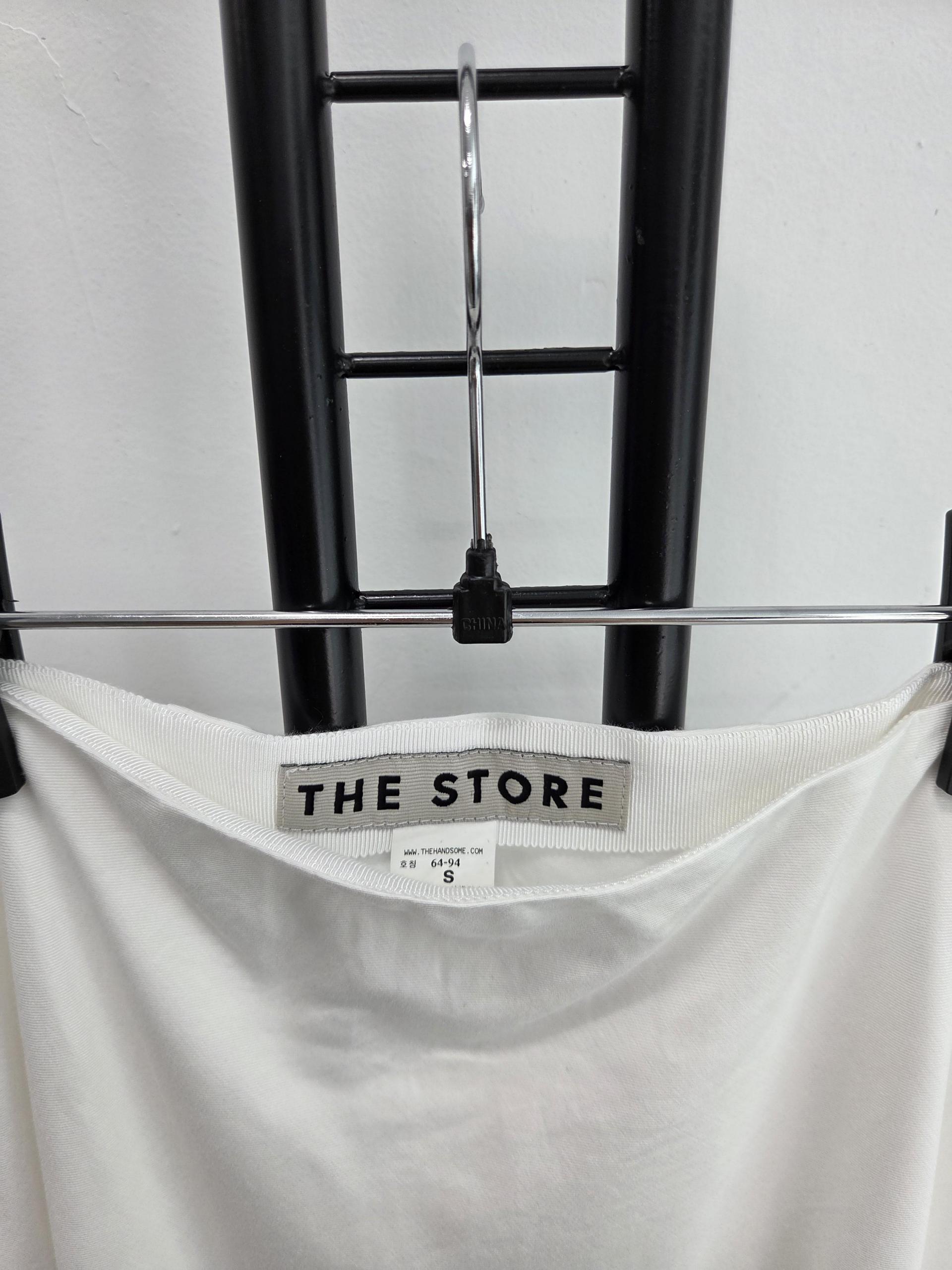 정품 더 스토어 THE STORE 화이트 레이스 롱 스커트