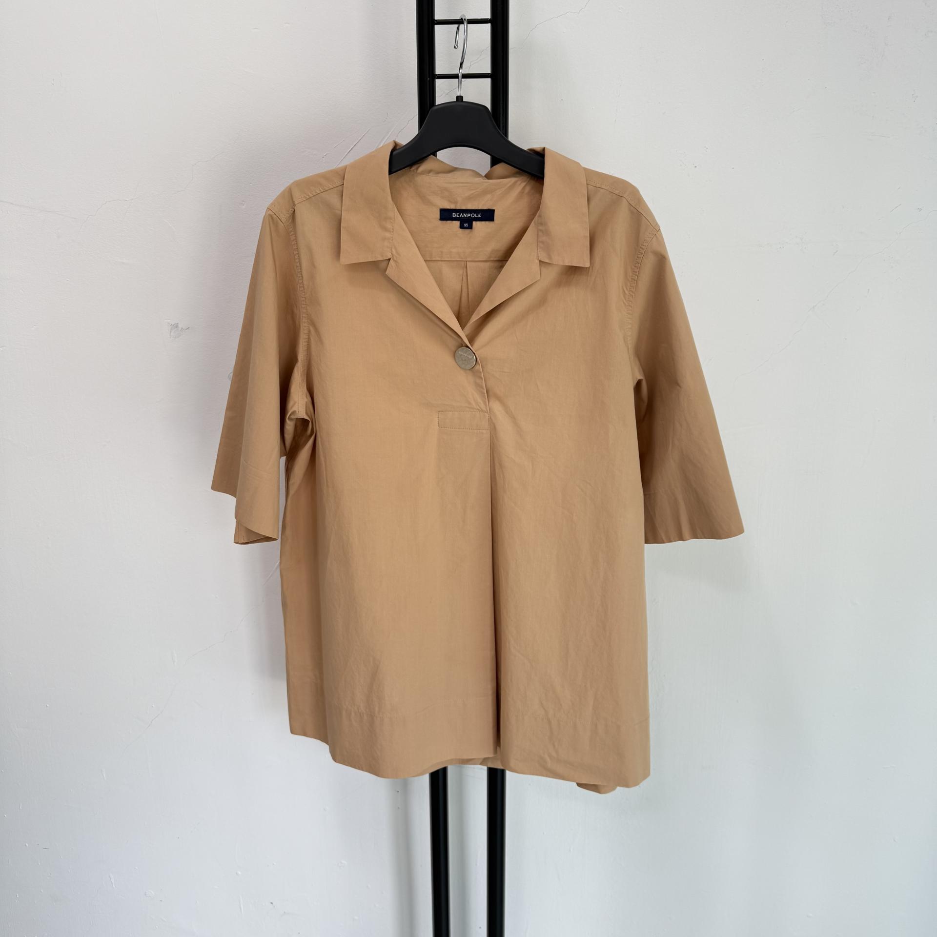 정품 빈폴 BEANPOLE 베이지 블라우스