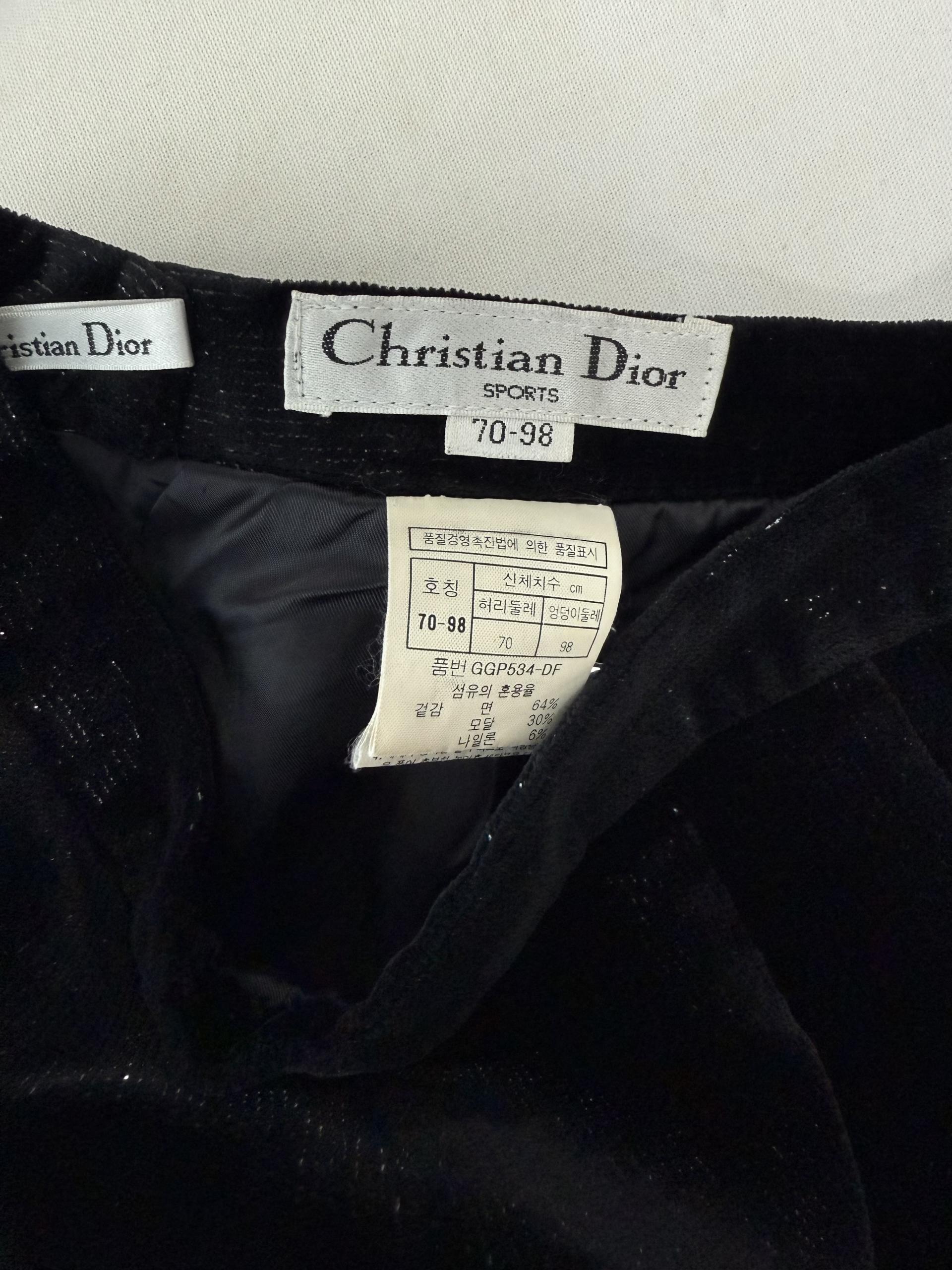 정품 Dior 디올 벨벳 팬츠