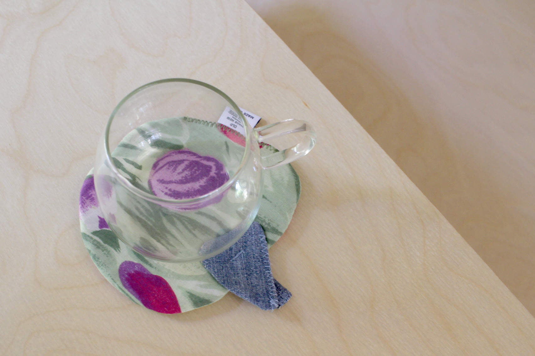 flower apple coaster