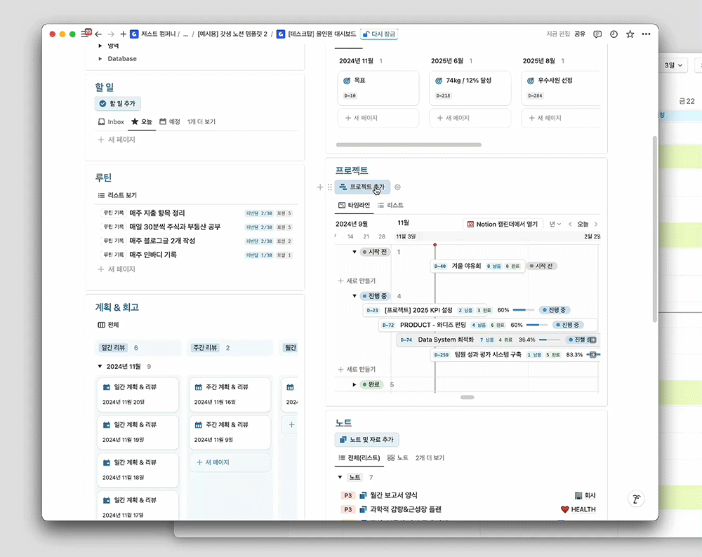 갓생 노션 OS