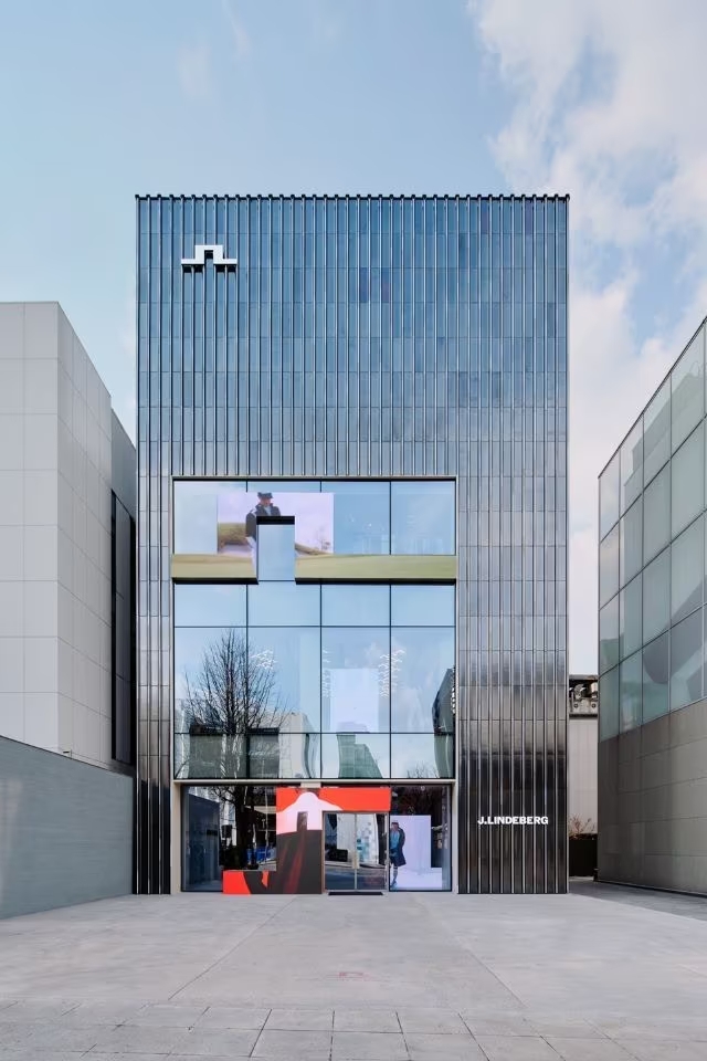 알스퀘어디자인이 제이린드버그(J.LINDEBERG) 청담 플래그십 스토어