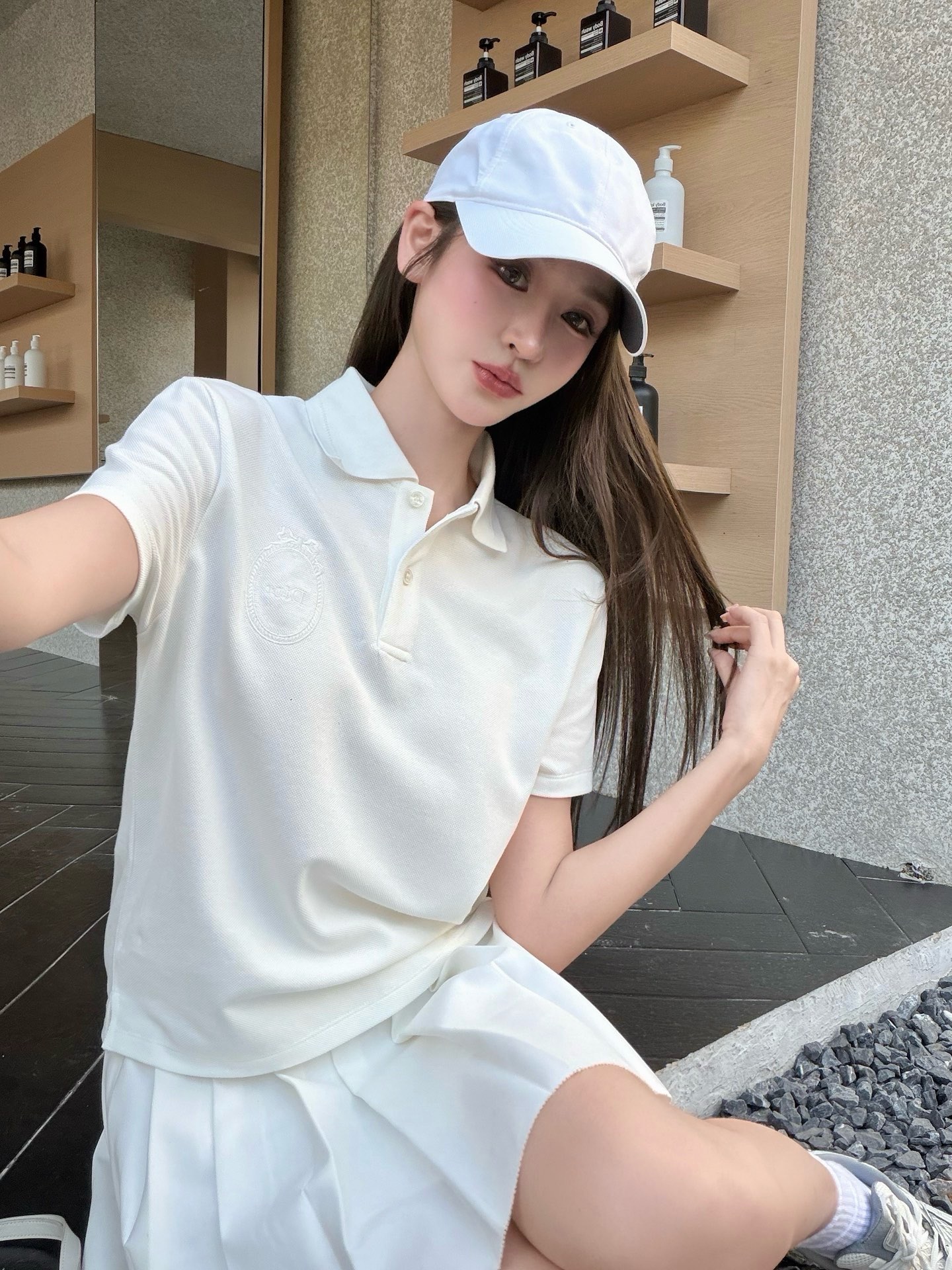 디올(DIOR) 메다이옹 자수 폴로 셔츠 상의 의류