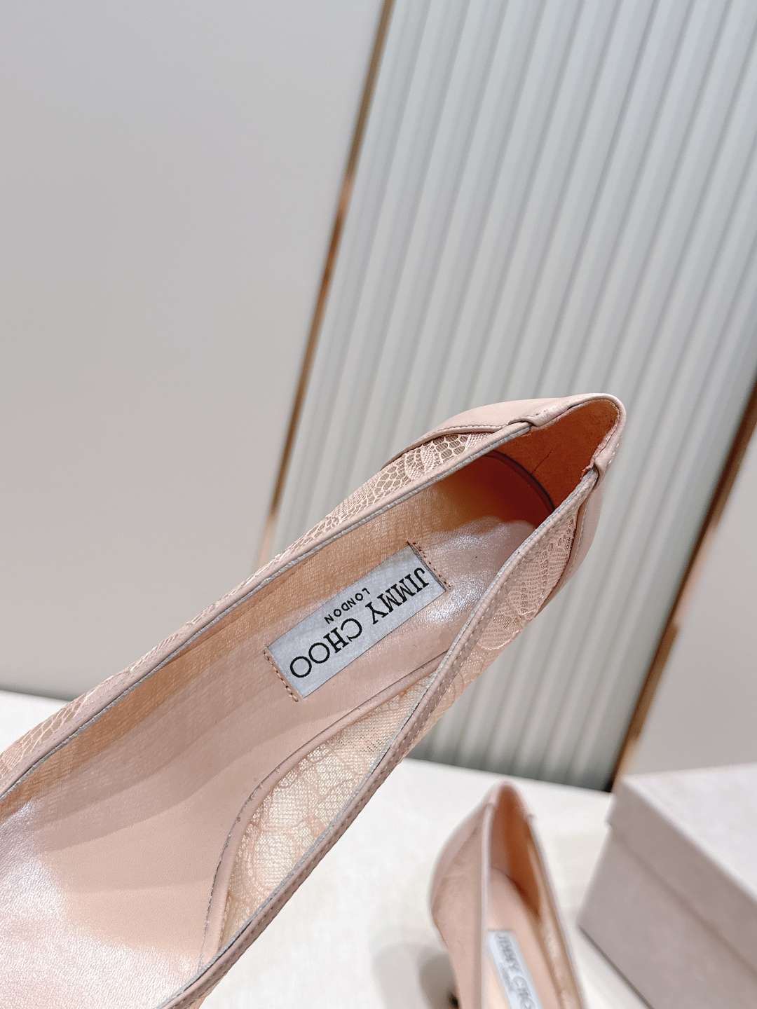 지미추(Jimmy Choo) 레이스업 레이스 포인티드토 펌프스 신발