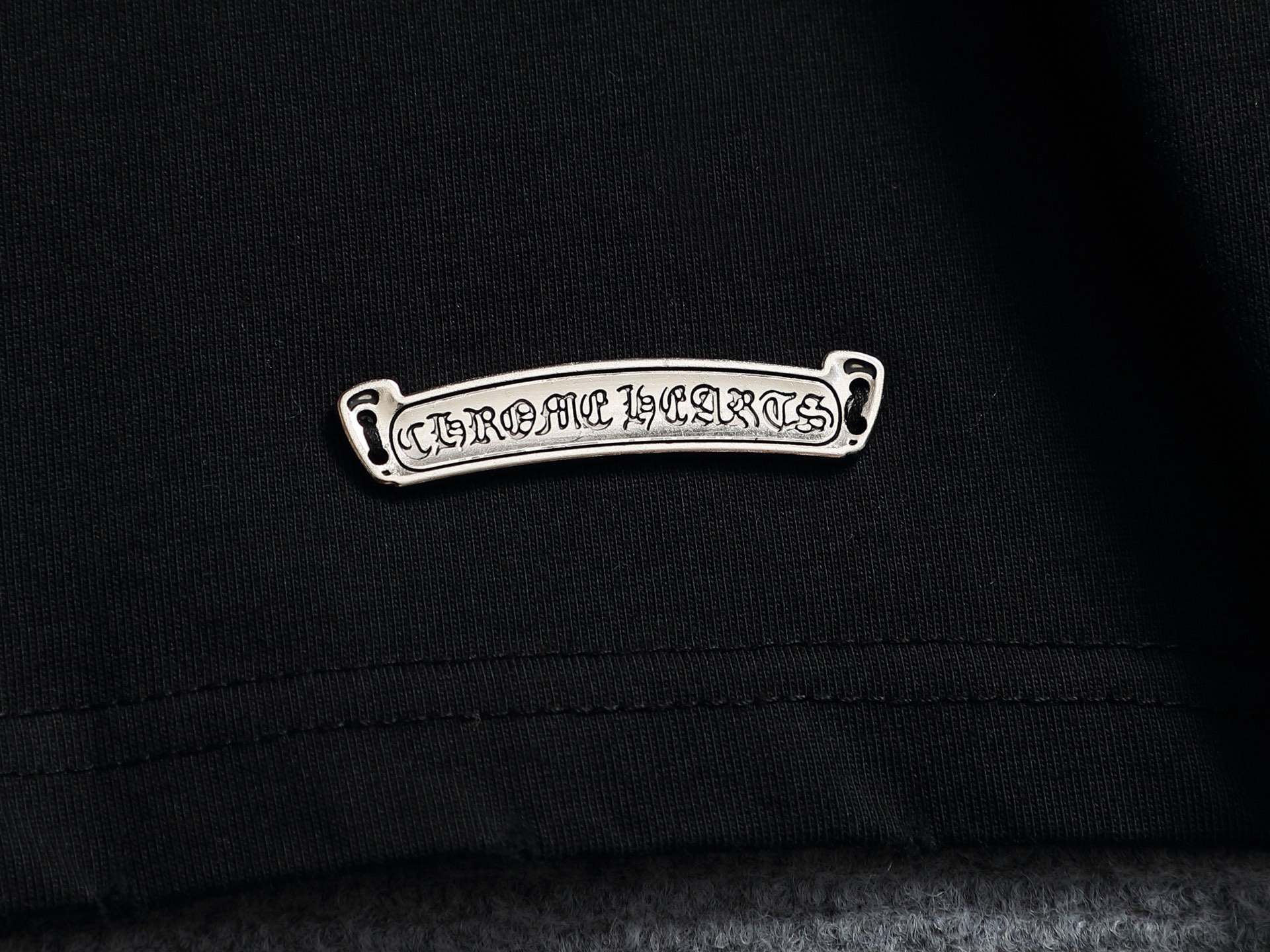 크롬하츠(CHROME HEARTS) 크로스 패치 자수 반팔 티셔츠 상의 의류