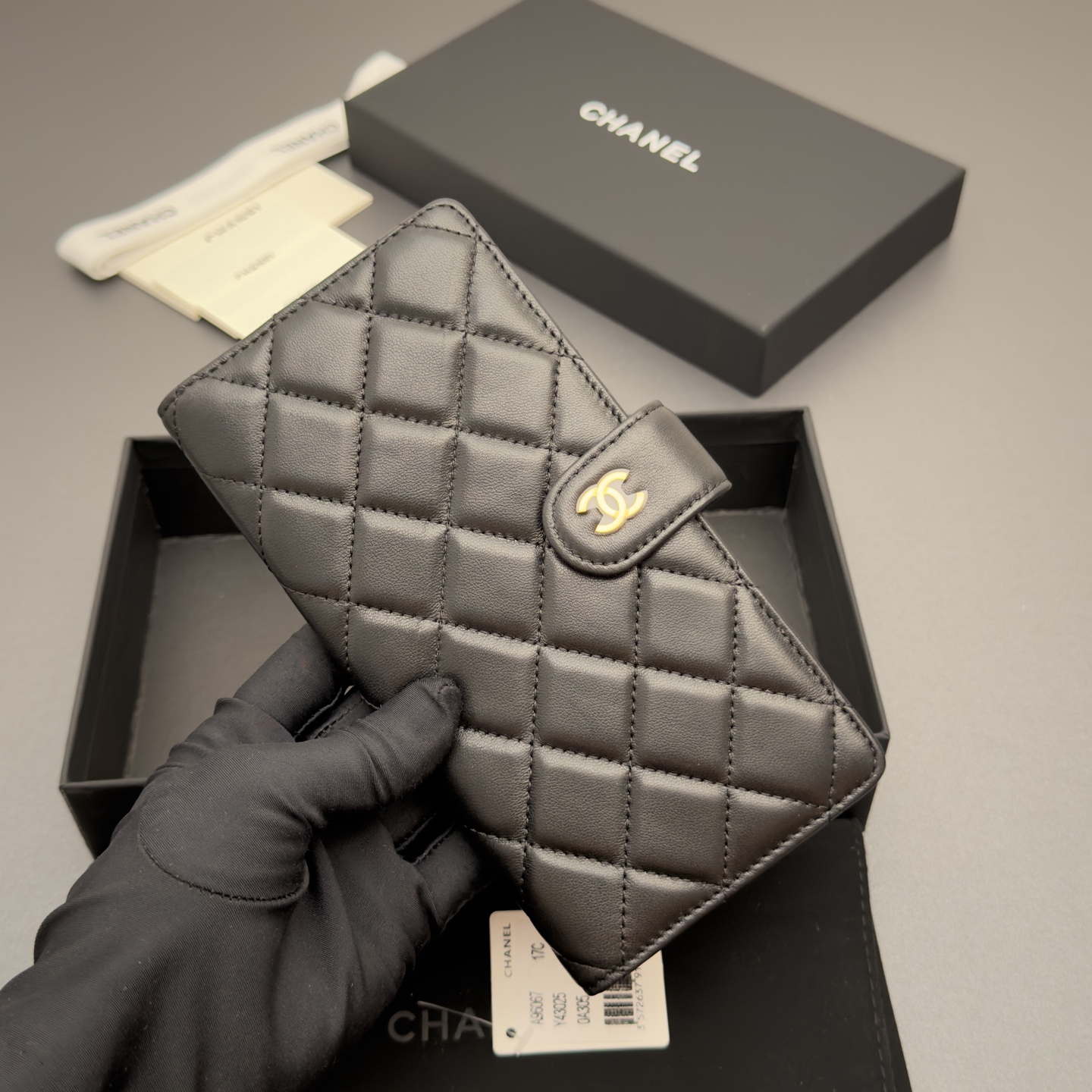 Chanel 샤넬 퀼팅 롱 월렛 지갑