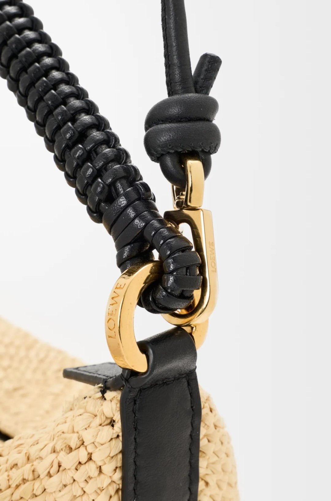 LOEWE 로에베 미니 클래식 카프스킨 & 라피아 칼라 백 가방 / 11268