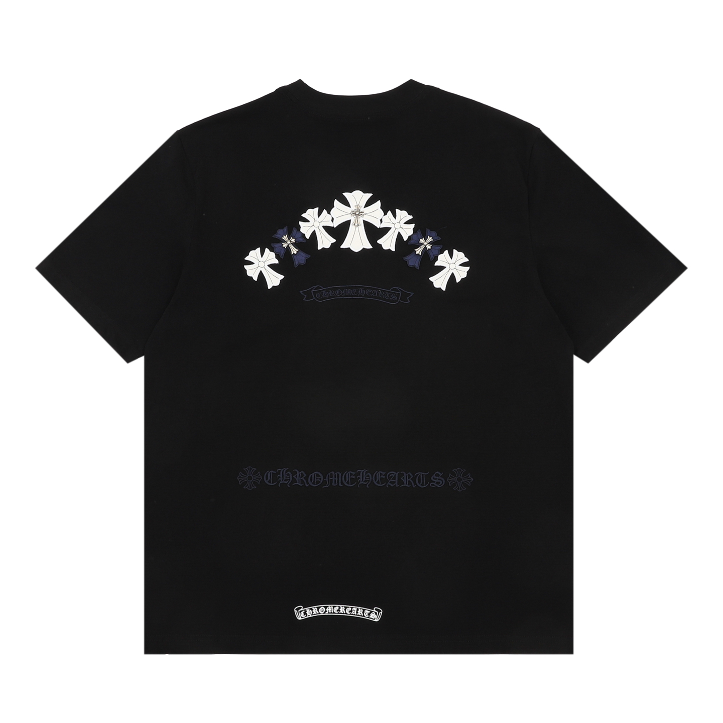 크롬하츠(CHROME HEARTS) 트리플 크로스 로고 반팔 티셔츠 상의 의류