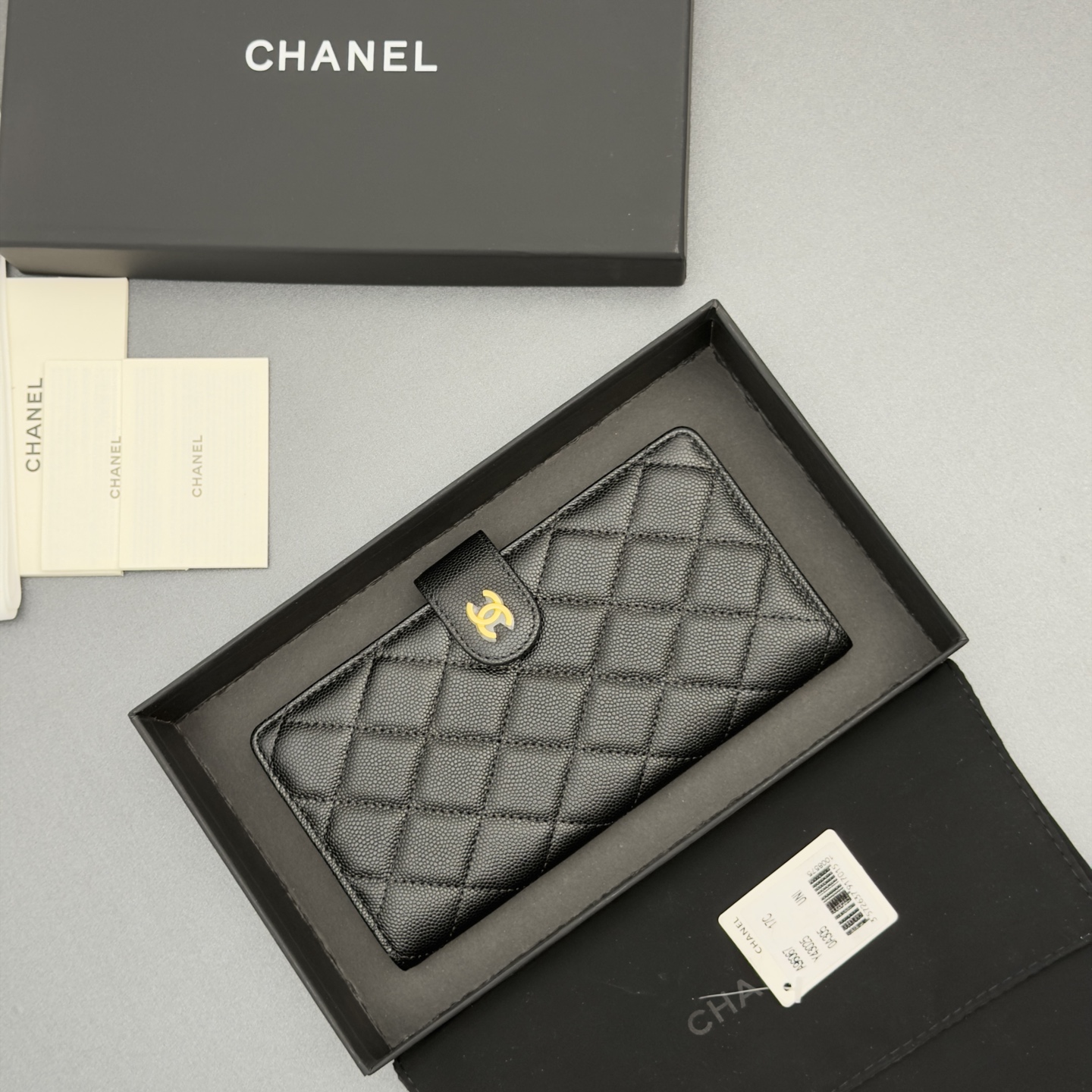 Chanel 샤넬 퀼팅 롱 월렛 지갑