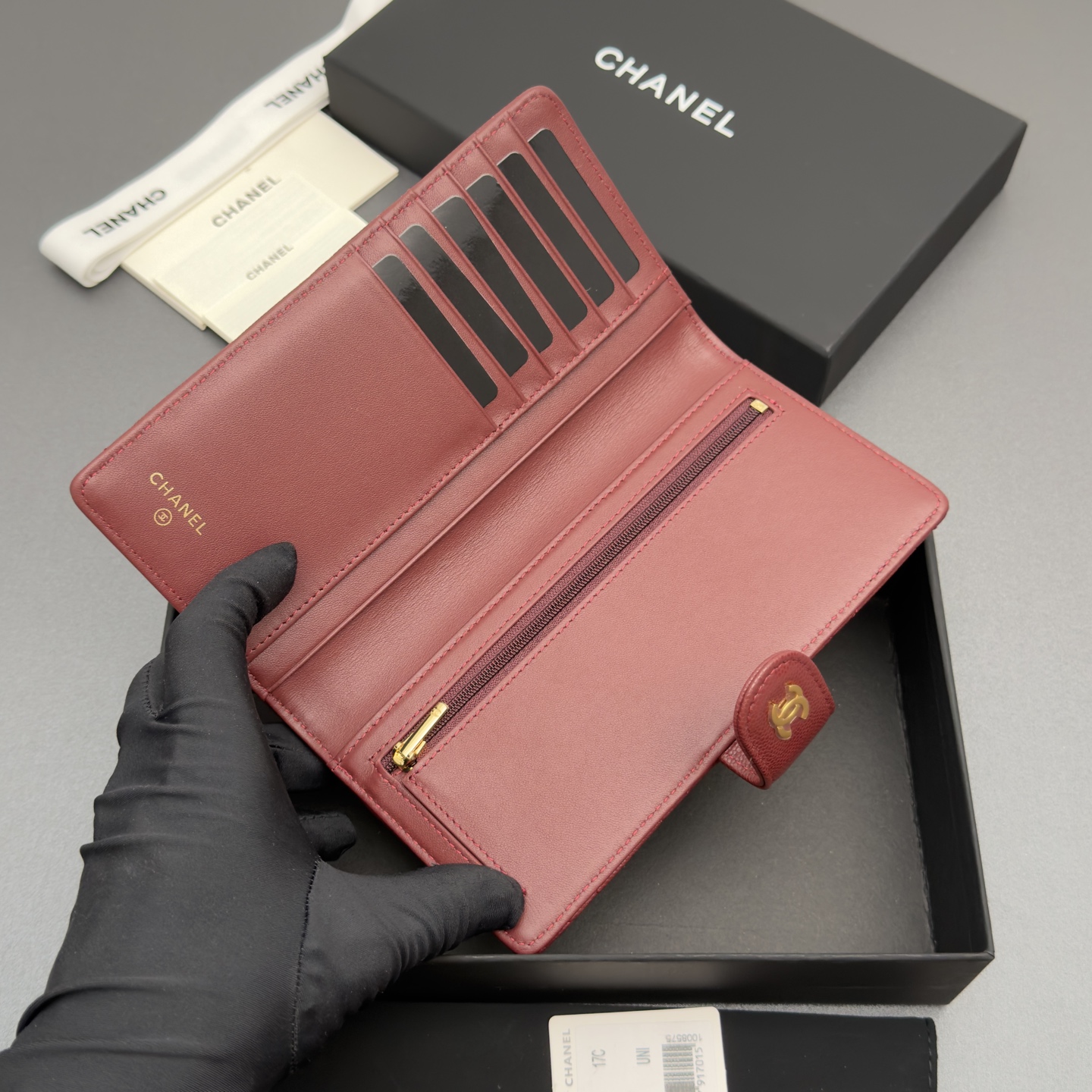 Chanel 샤넬 퀼팅 롱 월렛 지갑