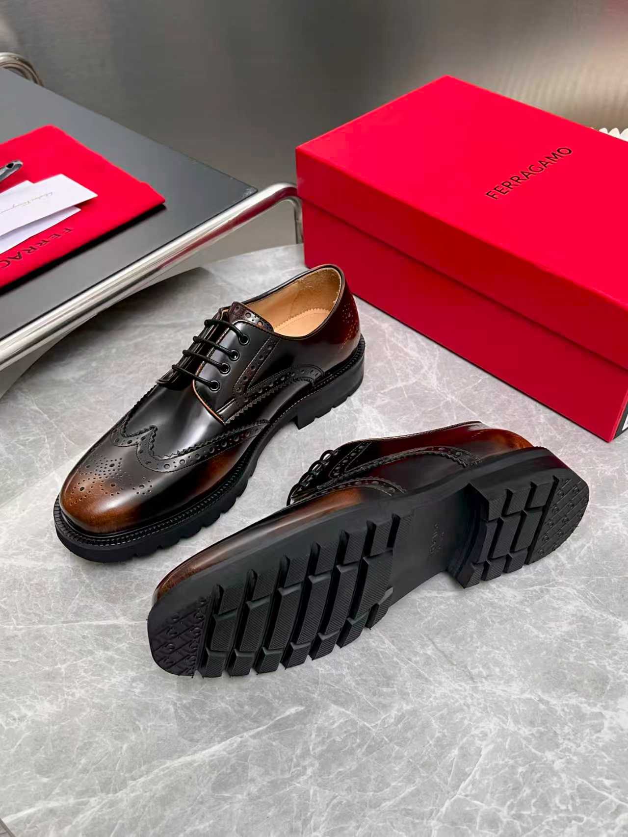 Ferragamo 페라가모 클래식 남성 더비 슈즈 구두 신발
