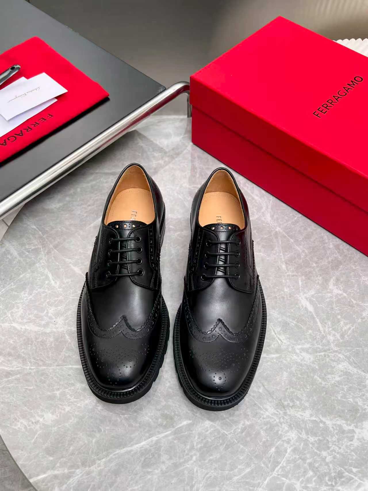 Ferragamo 페라가모 클래식 남성 더비 슈즈 구두 신발