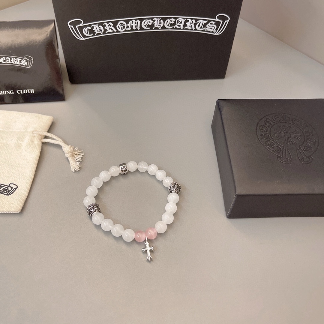 크롬하츠(CHROME HEARTS) 빈티지 크로스 비즈 팔찌 악세사리