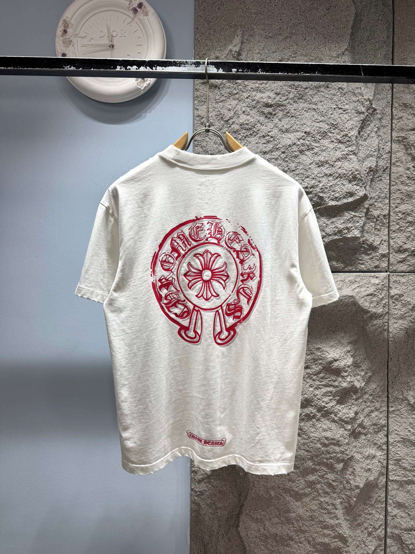 크롬하츠(CHROME HEARTS) 빈티지 호스슈 그래픽 반팔 티셔츠 상의 의류