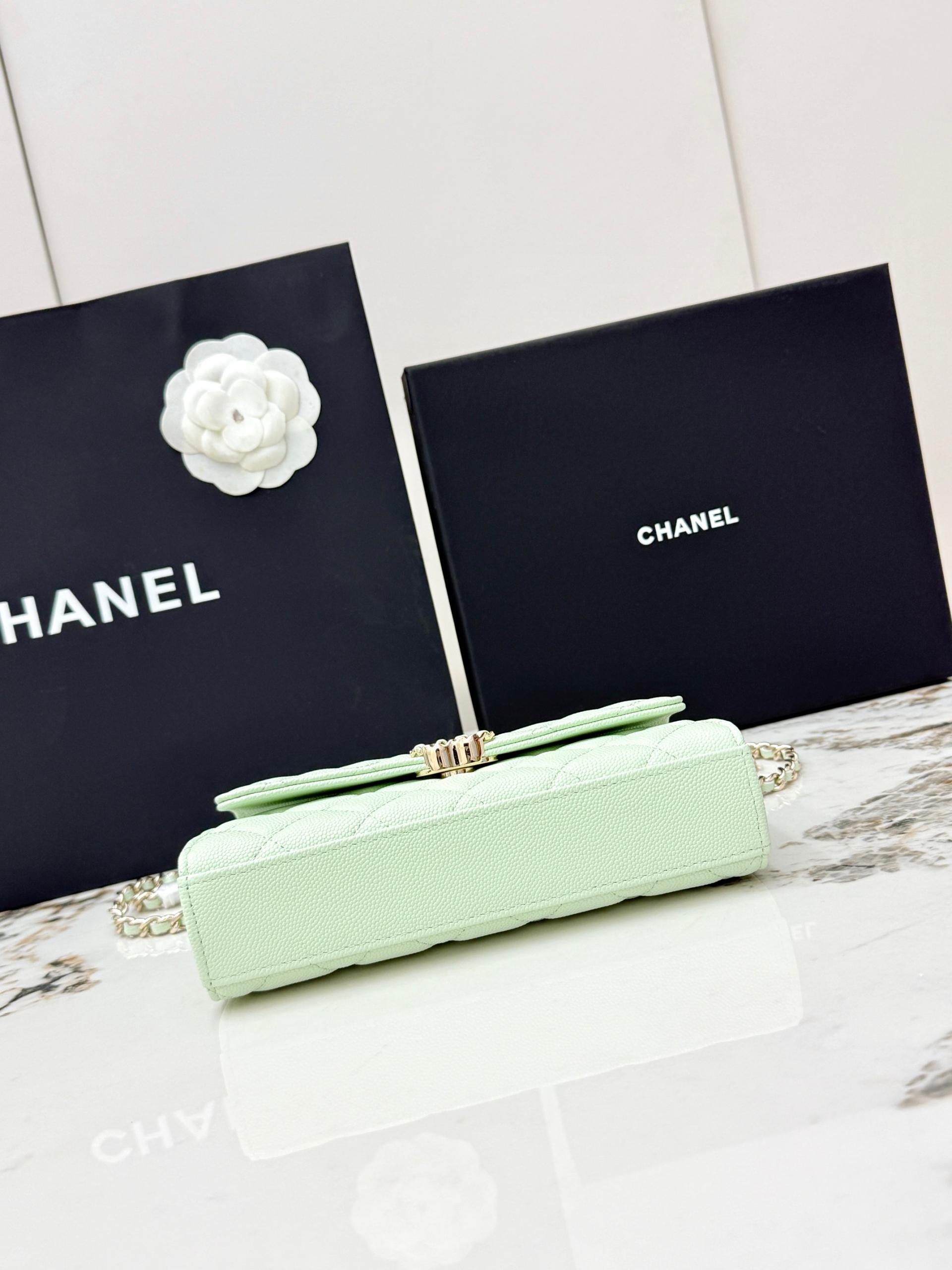 Chanel 25S 샤넬 캐비어 카우레더 Kelly 핸들백 가방