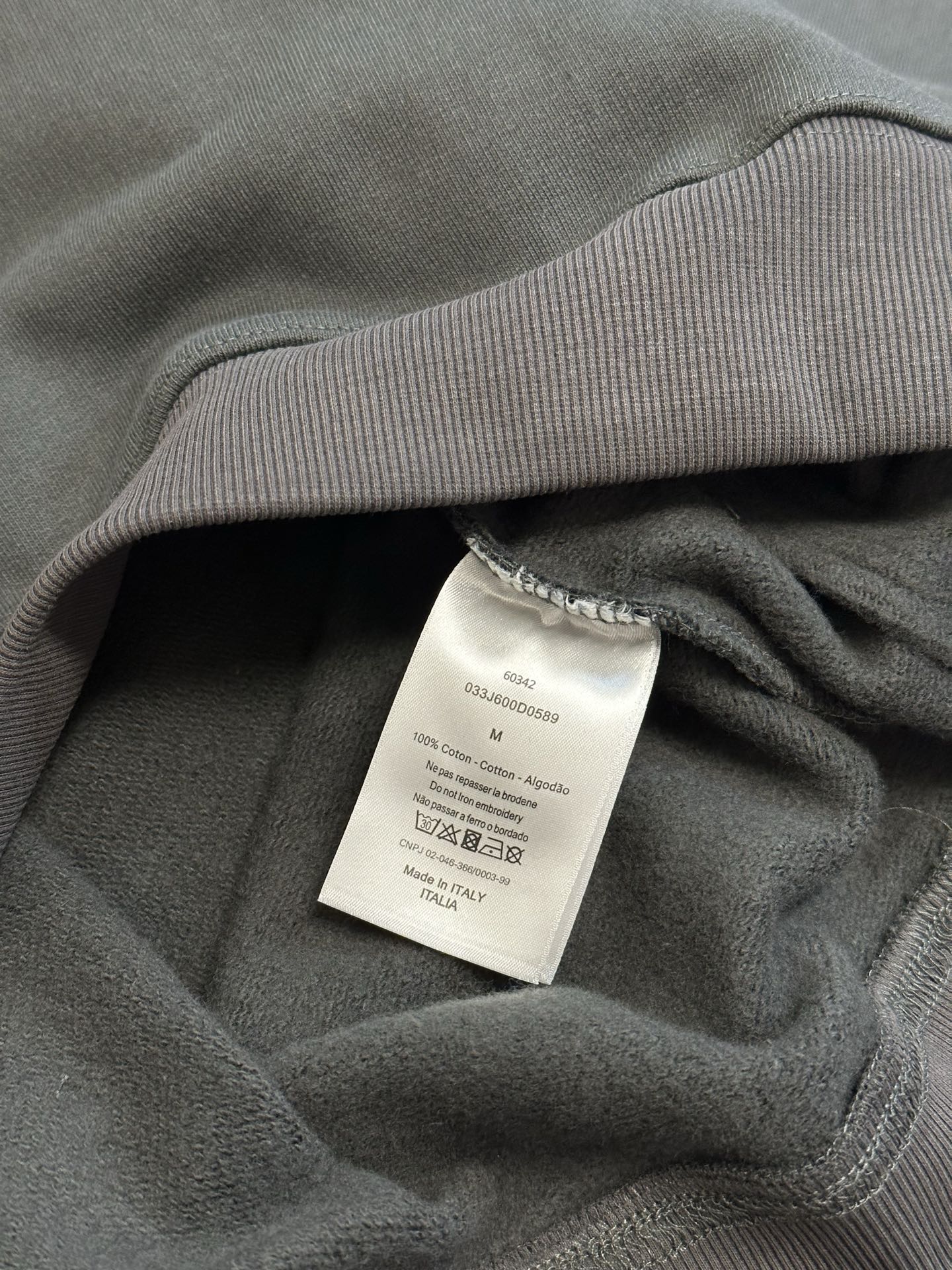 디올(DIOR) Diorling 플로킹 하프집업 스웨트셔츠 상의 의류