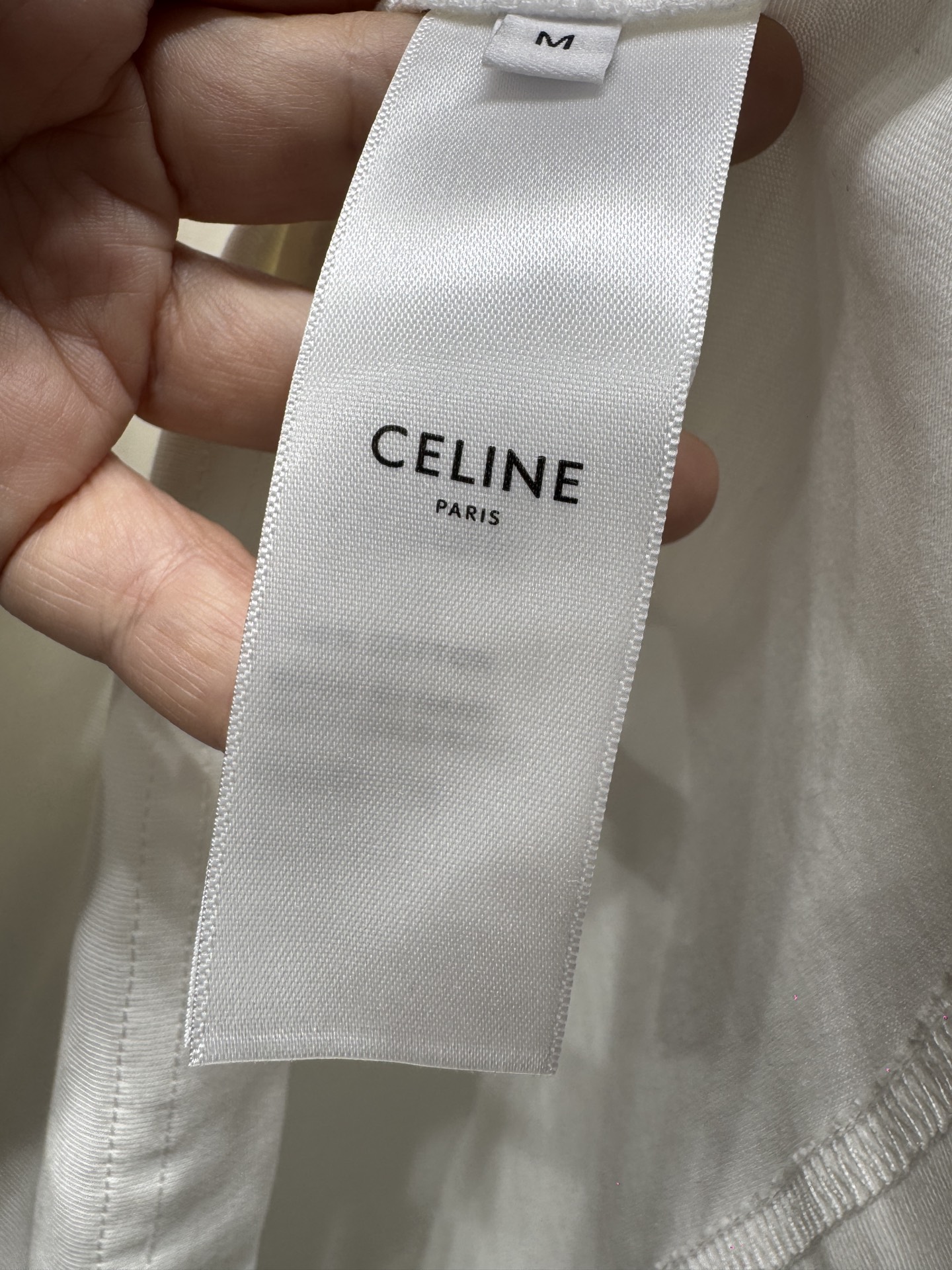 셀린느(CELINE) 트리옹프 자수 반팔 티셔츠 상의 의류