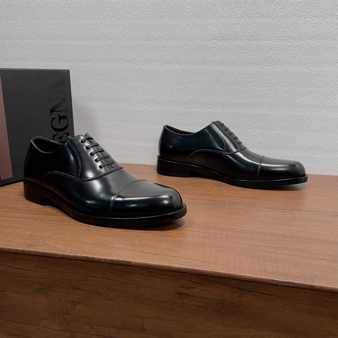 Zegna 제냐 브러쉬드 오피스 정장화 (옥스퍼드) 구두 신발