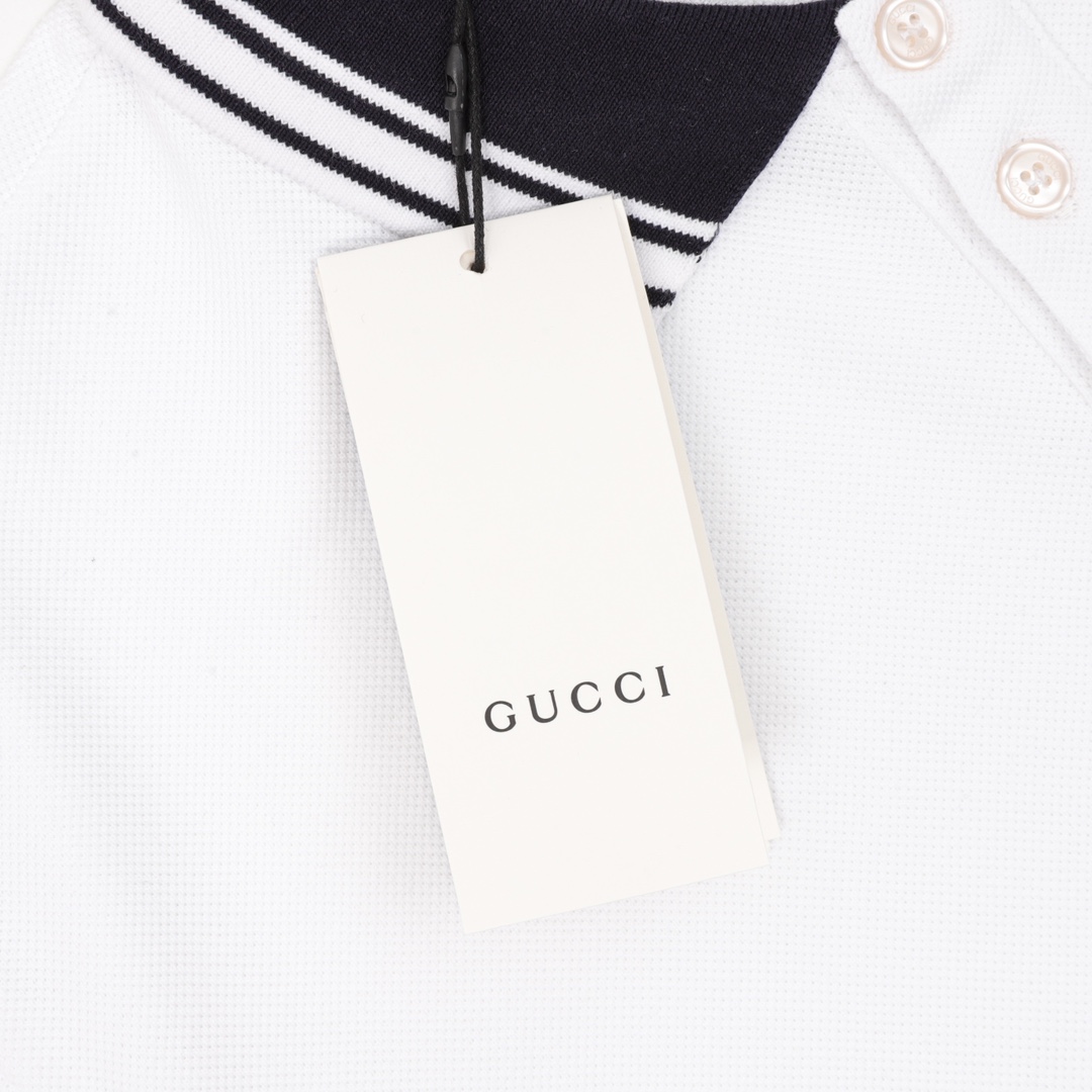 구찌(GUCCI) 자수 배색 피케 폴로셔츠 상의 의류