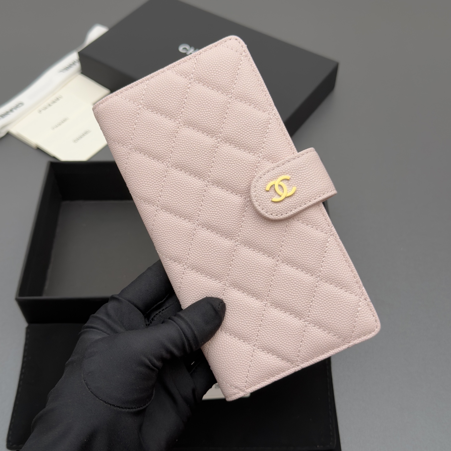 Chanel 샤넬 퀼팅 롱 월렛 지갑 복제