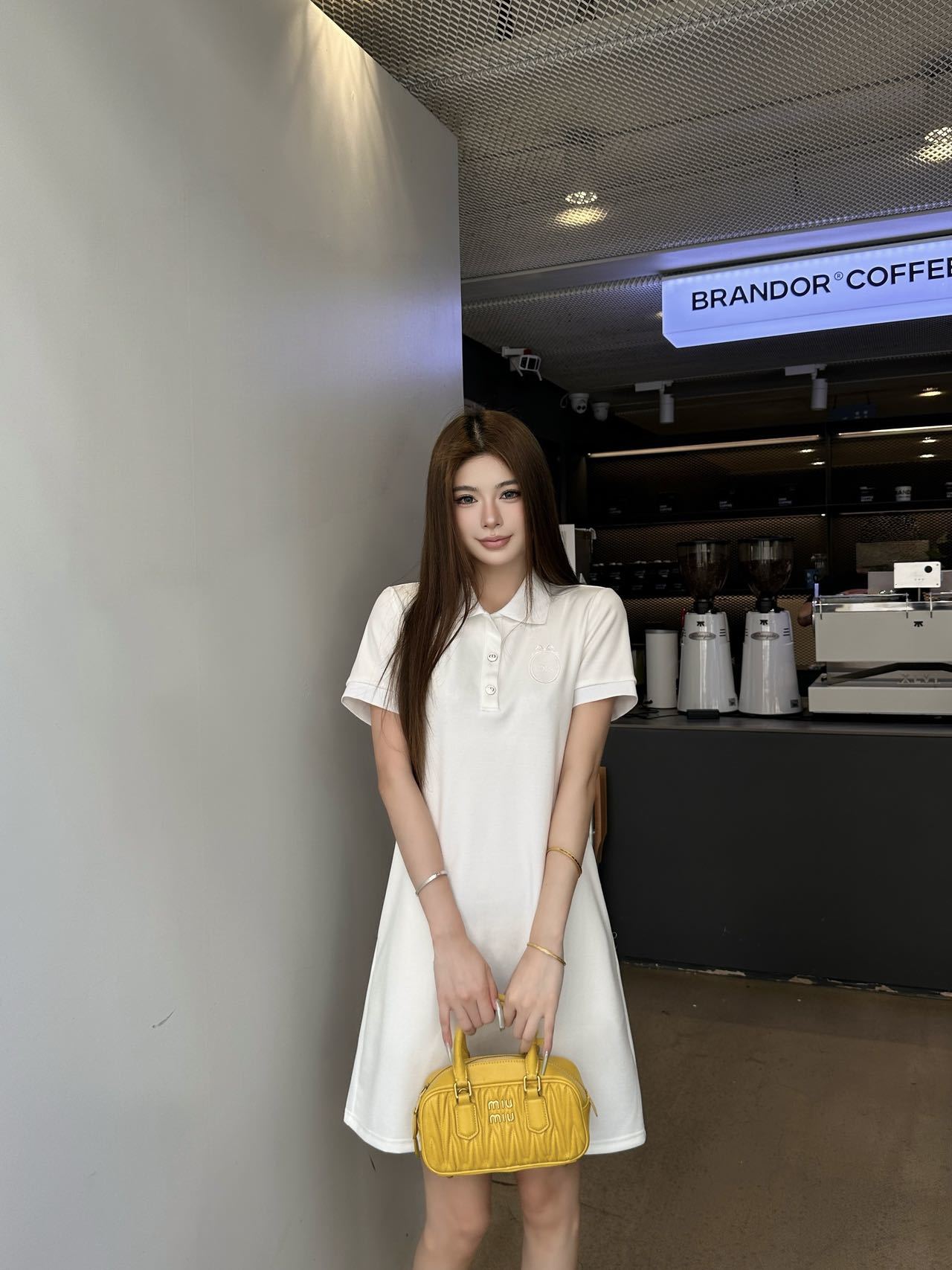Dior CD 디올 레트로 스포츠 폴로 반팔 원피스 의류