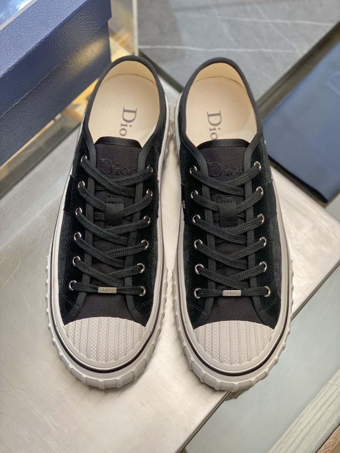 [Dior] 디올 후퍼(Hooper) 로우탑 캔버스 스니커즈 신발