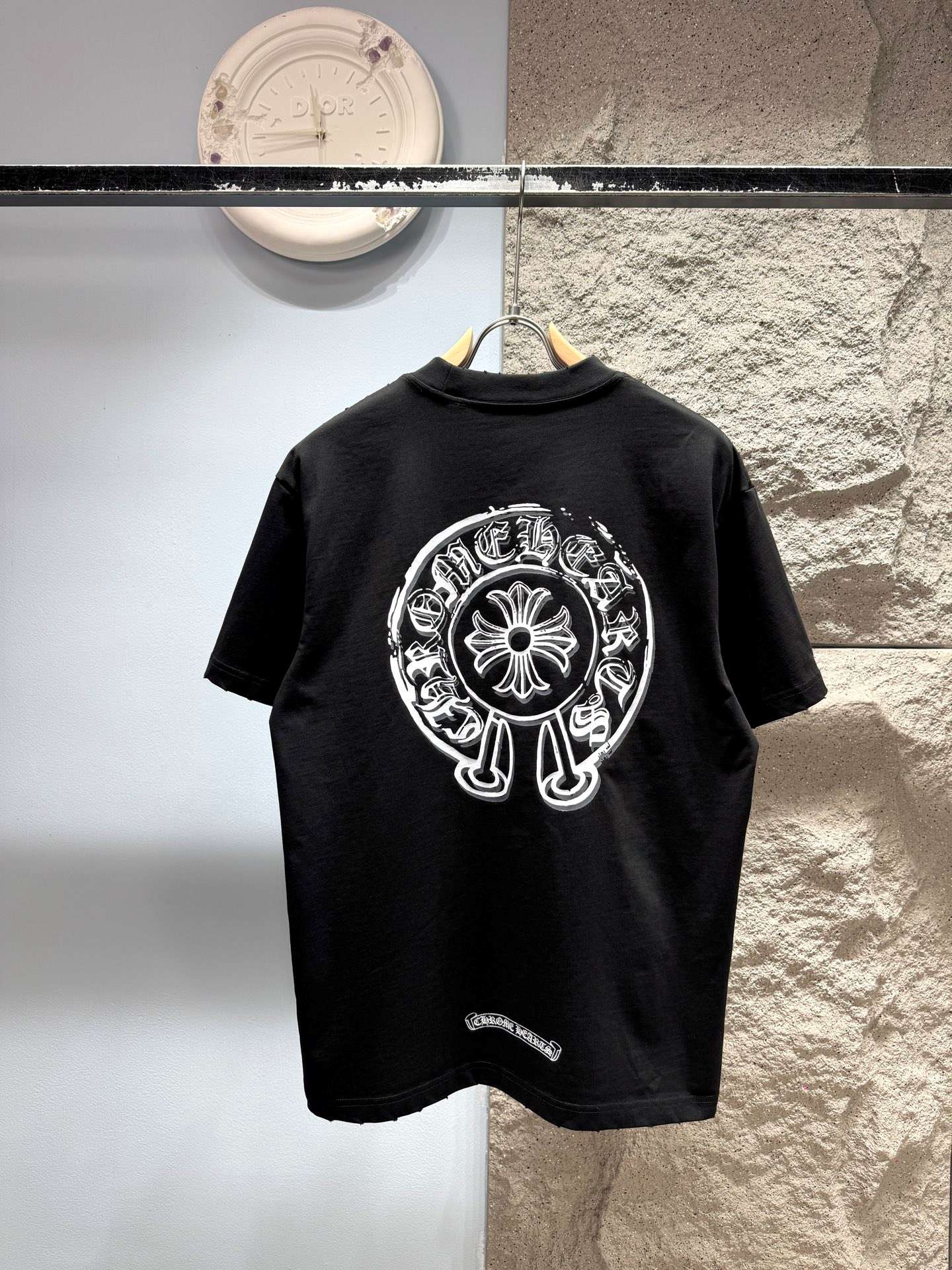 크롬하츠(CHROME HEARTS) 빈티지 호스슈 그래픽 반팔 티셔츠 상의 의류
